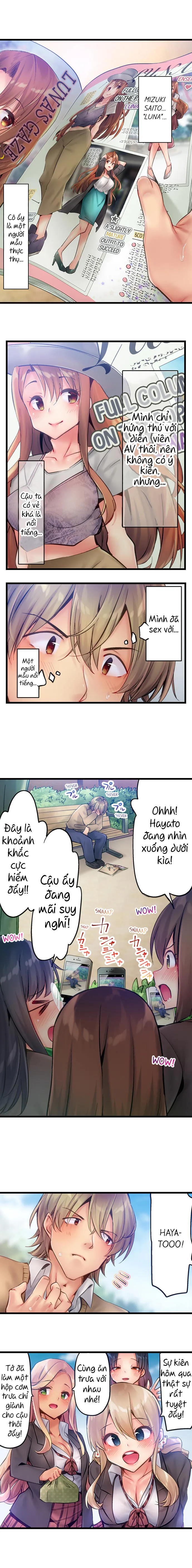 HentaiVN.net - Ảnh 7 - Busted in One Thrust [1 Piston de Bareru Uso ~Jishou Bitch wa Ubu ni Nureru] - Chap 5: Gặp em mới :V