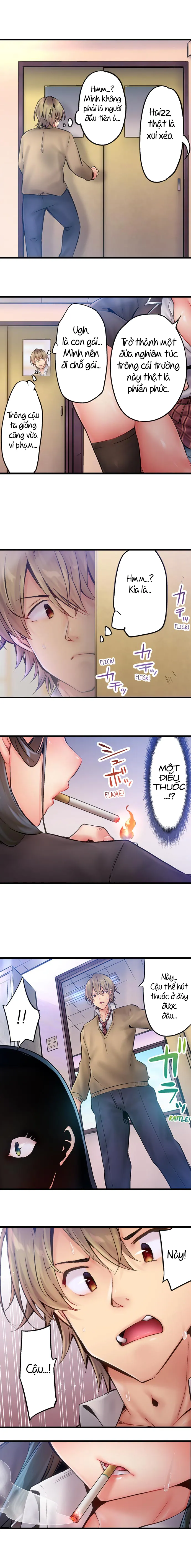 HentaiVN.net - Ảnh 4 - Busted in One Thrust [1 Piston de Bareru Uso ~Jishou Bitch wa Ubu ni Nureru] - Chap 6: lại mò mẫm :V