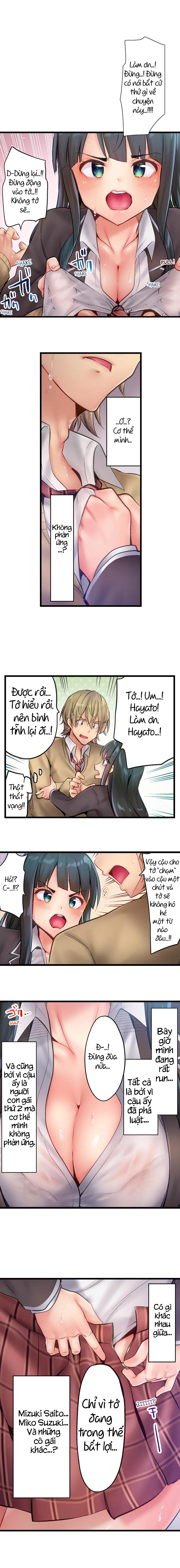 HentaiVN.net - Ảnh 6 - Busted in One Thrust [1 Piston de Bareru Uso ~Jishou Bitch wa Ubu ni Nureru] - Chap 6: lại mò mẫm :V