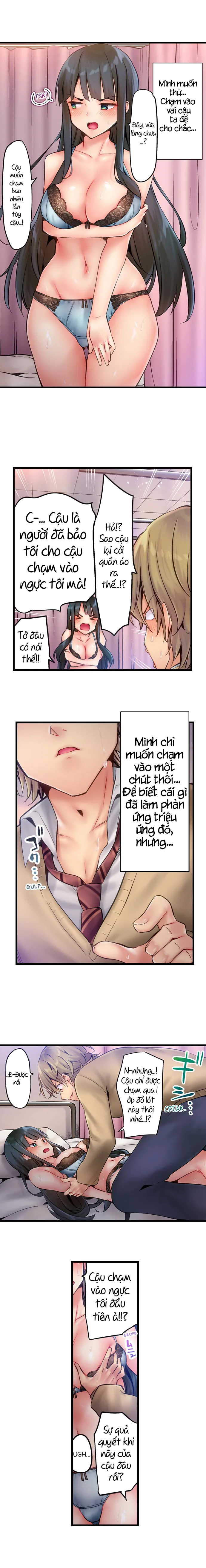 HentaiVN.net - Ảnh 7 - Busted in One Thrust [1 Piston de Bareru Uso ~Jishou Bitch wa Ubu ni Nureru] - Chap 6: lại mò mẫm :V