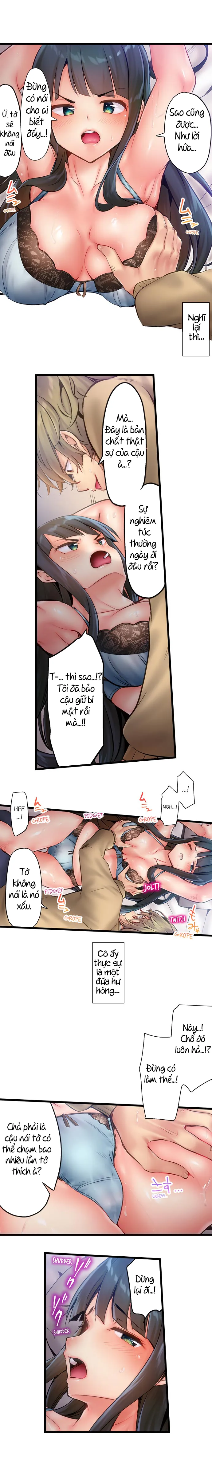 HentaiVN.net - Ảnh 8 - Busted in One Thrust [1 Piston de Bareru Uso ~Jishou Bitch wa Ubu ni Nureru] - Chap 6: lại mò mẫm :V
