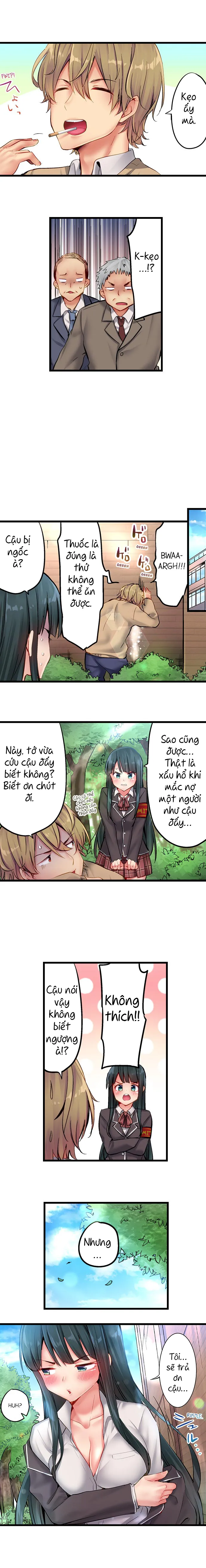 HentaiVN.net - Ảnh 9 - Busted in One Thrust [1 Piston de Bareru Uso ~Jishou Bitch wa Ubu ni Nureru] - Chap 8