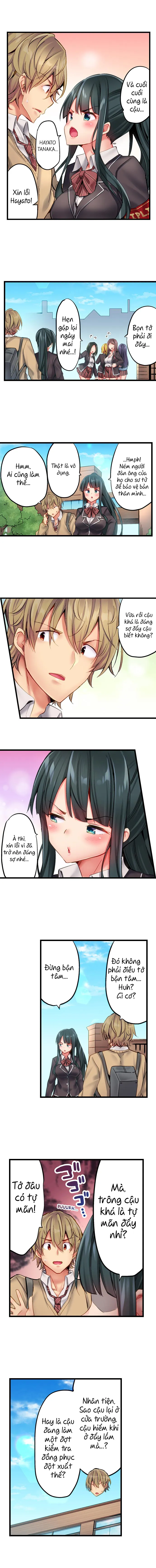 HentaiVN.net - Ảnh 4 - Busted in One Thrust [1 Piston de Bareru Uso ~Jishou Bitch wa Ubu ni Nureru] - Chap 16: Gái rủ tắm chung :V
