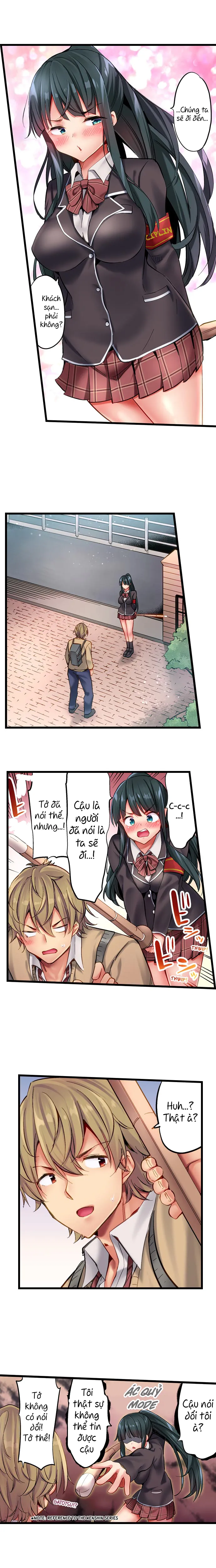 HentaiVN.net - Ảnh 6 - Busted in One Thrust [1 Piston de Bareru Uso ~Jishou Bitch wa Ubu ni Nureru] - Chap 16: Gái rủ tắm chung :V