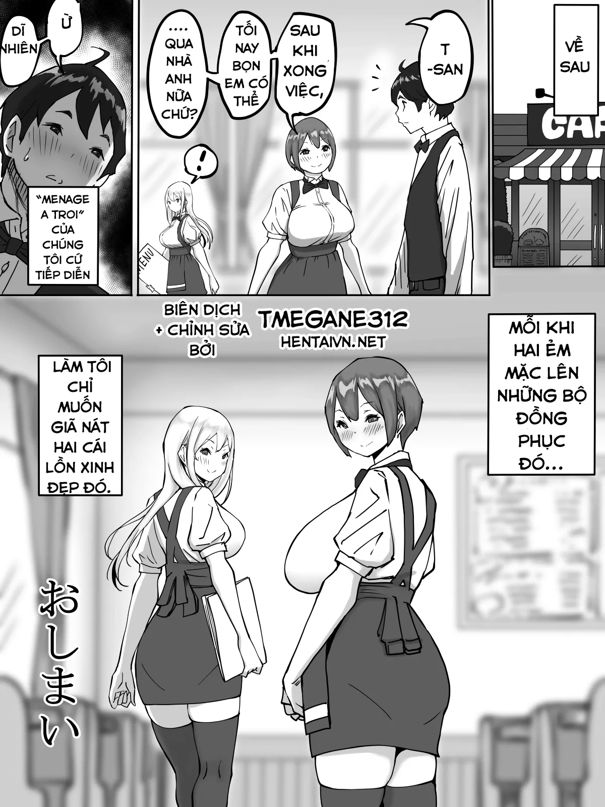 HentaiVN.net - Ảnh 23 - Cách Kiếm Mấy Bé Nữ Sinh Dú Bò Sữa Để Làm Bạn Tình! [Boku ni SeFri ga Dekita Riyuu ~Beit Saki no JK Hen~; How I made sex friends ~Students after work~] - Part 4: Ước gì mình cũng có hai cái lồn múp míp thế này để địt mỗi ngày :((