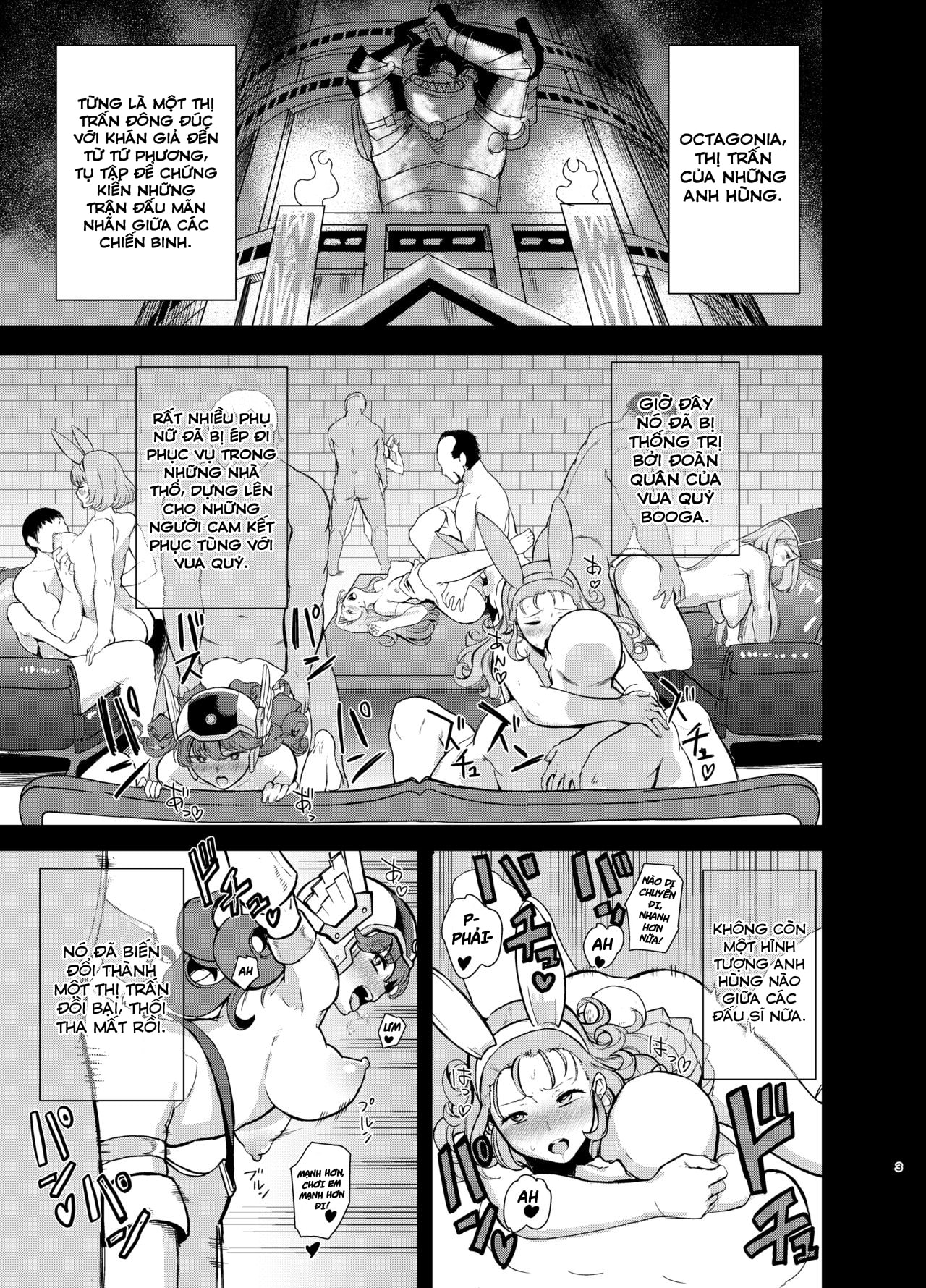 HentaiVN.net - Ảnh 3 - Octagonia’s Prostitute Princess (Dragon Quest XI) [Grotta no Shouki] - Oneshot