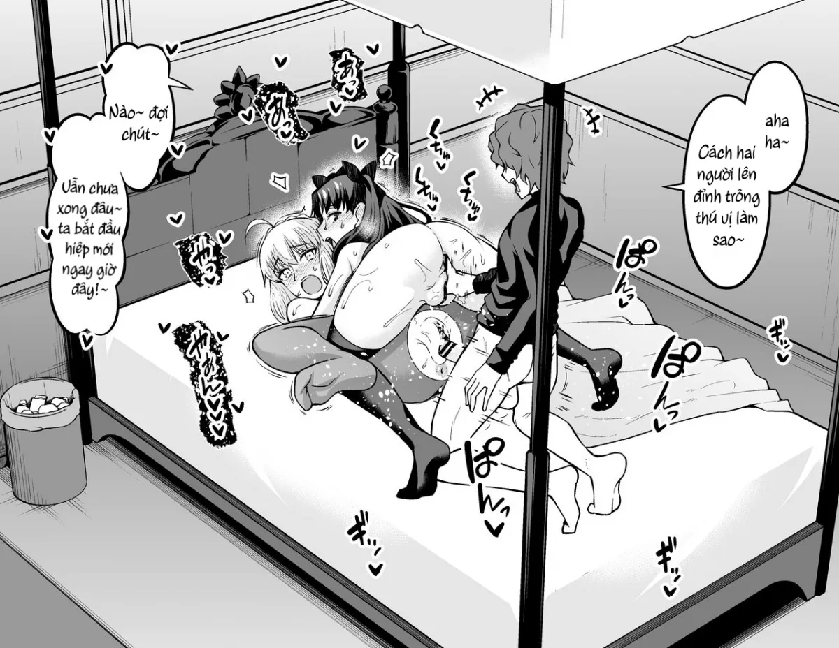HentaiVN.net - Ảnh 17 - Saber & Rin, Shinji to Uwaki Sex Suru - Á à
