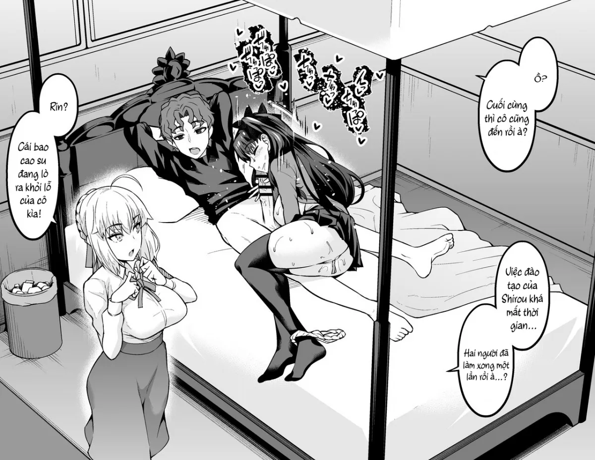 HentaiVN.net - Ảnh 3 - Saber & Rin, Shinji to Uwaki Sex Suru - Á à