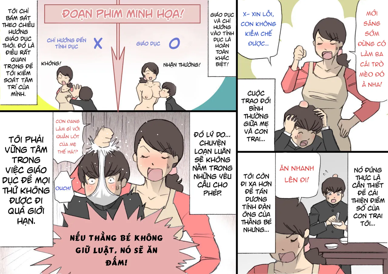 HentaiVN.net - Ảnh 11 - Okaa-san wa Homete Nobasu Kyouiku Houshin [Harasho Project] - Chap 1.1