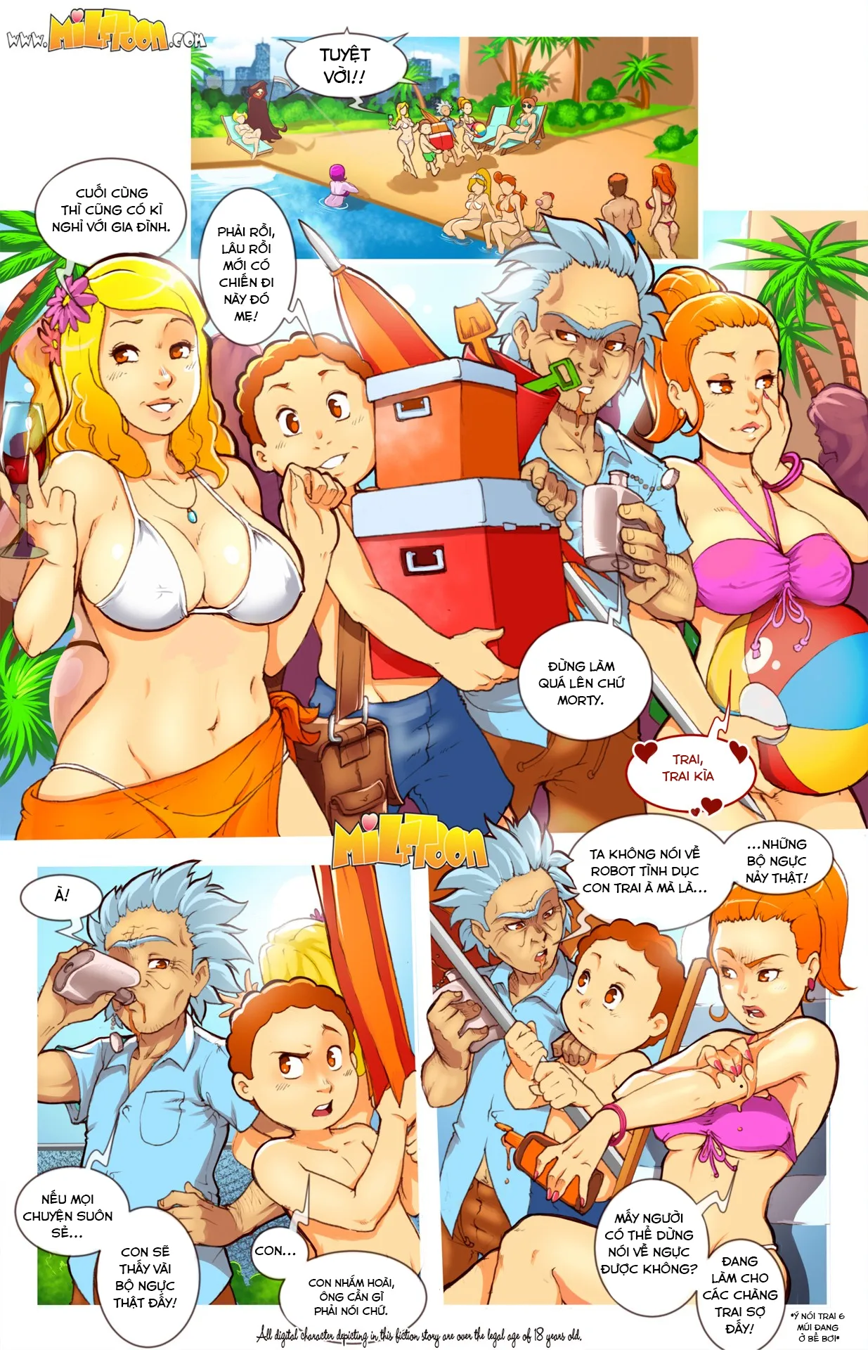 HentaiVN.net - Ảnh 3 - Mort and Ricky [Mort and Ricky- Milftoon] - Chap 1