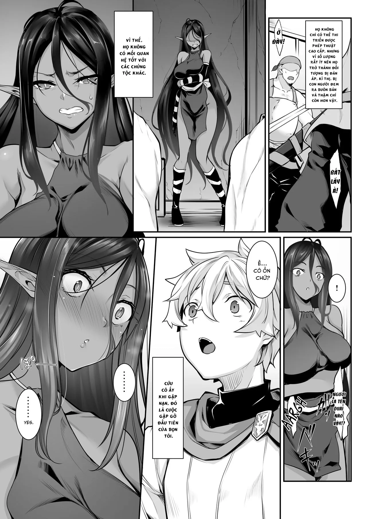 HentaiVN.net - Ảnh 11 - Nàng dark elf tự cao vì tôi mà đến thế giới khác [Chotto dake Ai ga Omoi Dark Elf ga Isekai kara Oikakete Kita] - Chap 1