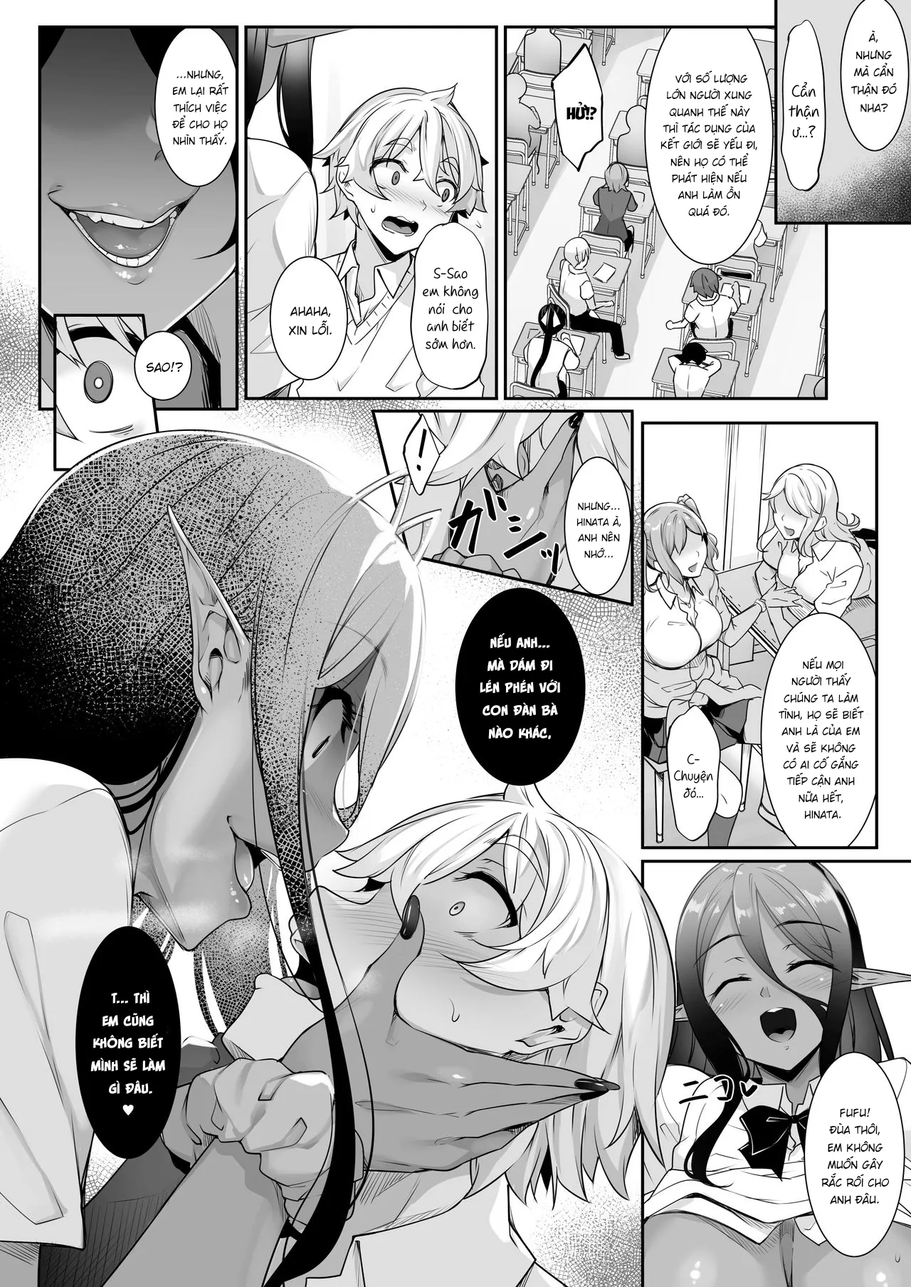 HentaiVN.net - Ảnh 28 - Nàng dark elf tự cao vì tôi mà đến thế giới khác [Chotto dake Ai ga Omoi Dark Elf ga Isekai kara Oikakete Kita] - Chap 2