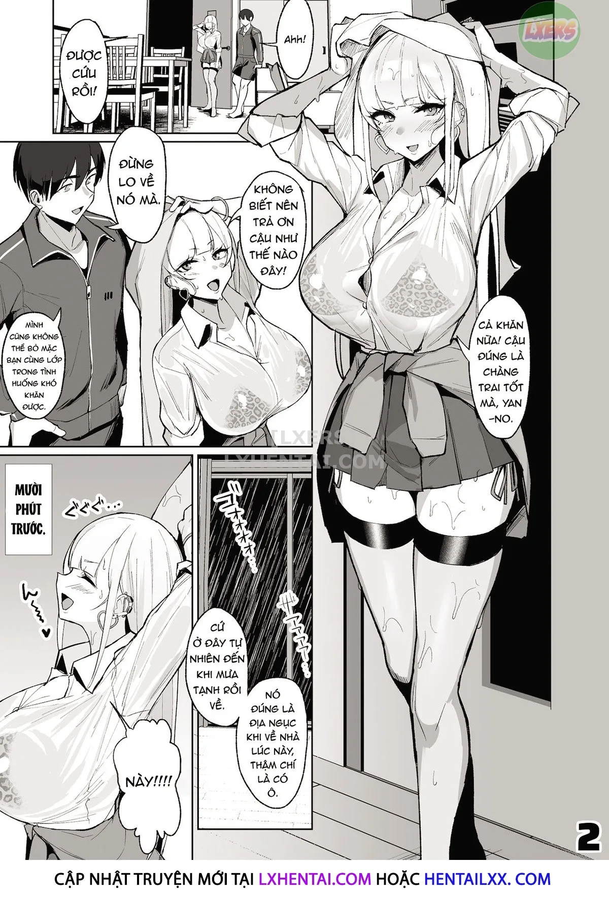 HentaiVN.net - Ảnh 3 - Waiting Out The Rain Balls Deep In A Sexy High School Gyaru [Ecchi Na Gal JK To Amayadori Tsuide Ni Uwaki Koubi Shichau Yatsu.] - Oneshot