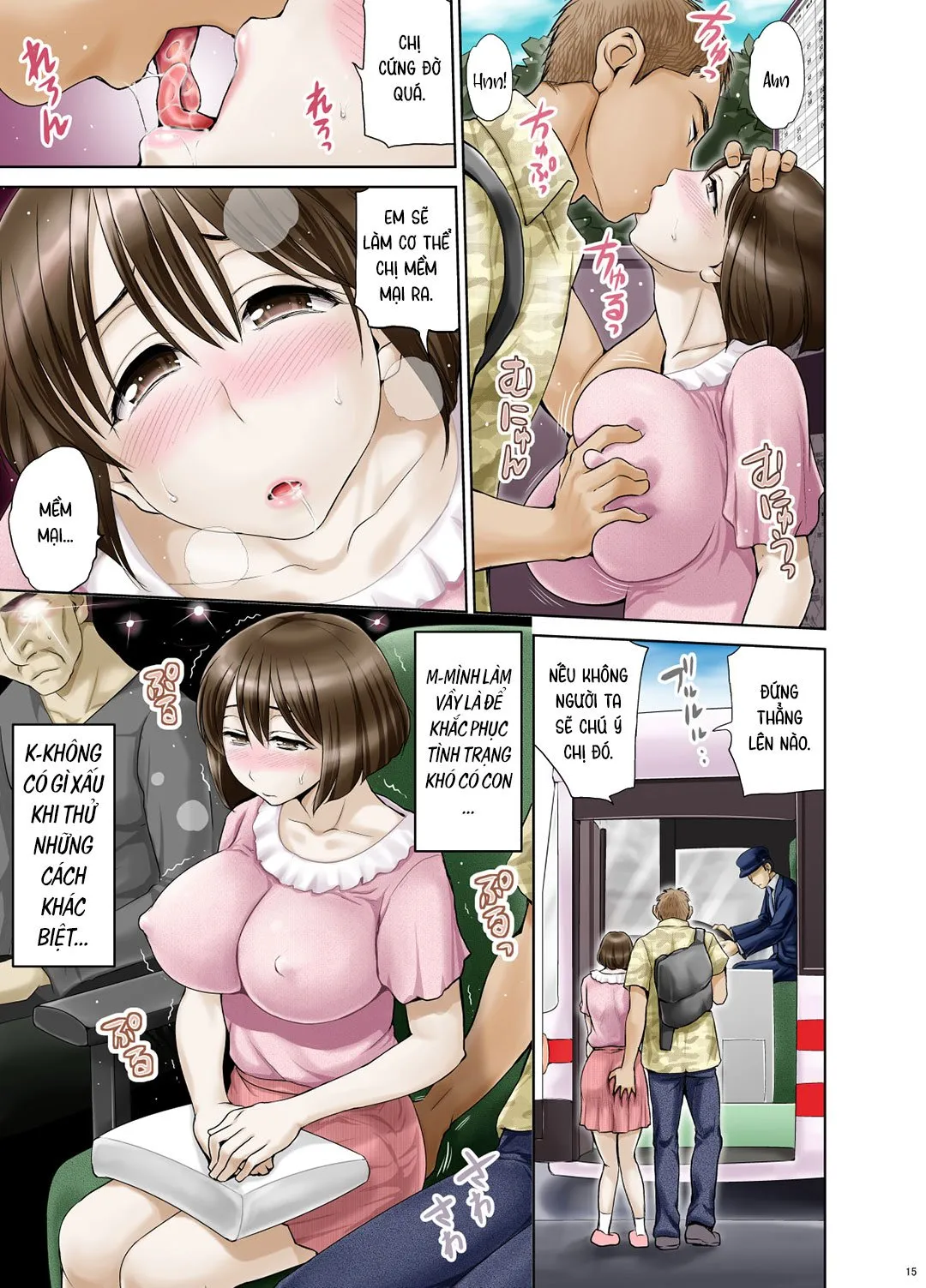 HentaiVN.net - Ảnh 17 - Người vợ muốn có con [Okute de Mikaihatsu no Seijun Tsuma Tomomi] - Oneshot