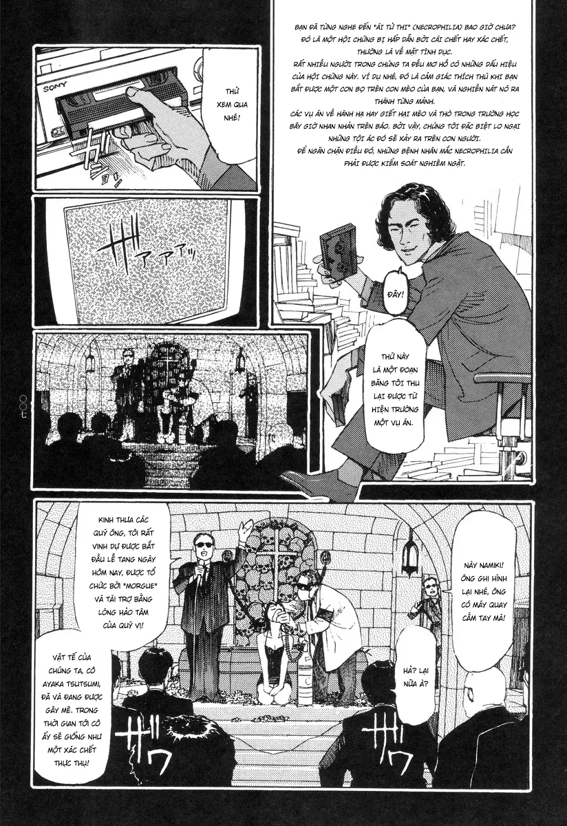 HentaiVN.net - Ảnh 9 - Ban chuyên án dị thường Maru PSI [Ryouki Keiji MARUSAI; 猟奇刑事マルサイ] - Chap 1: Tang lễ sống
