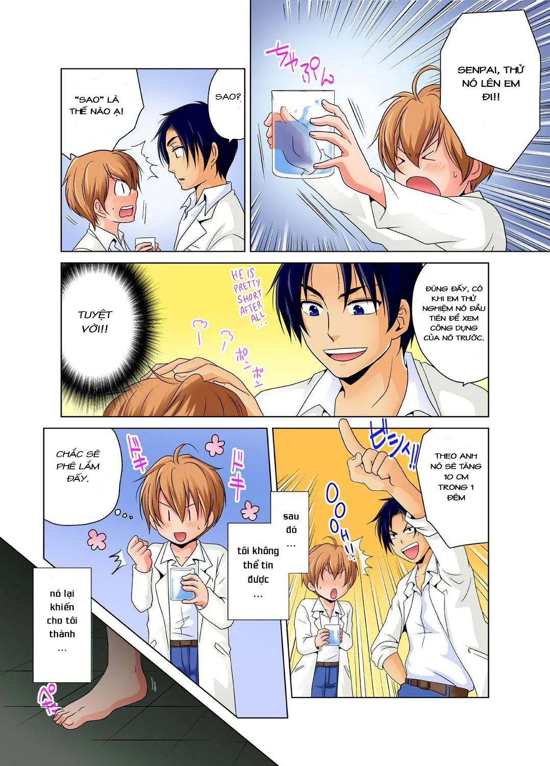 HentaiVN.net - Ảnh 3 - Sự cố thí nghiệm hoá học [Nyotaika de Ecchi Kenshin!?Mirudake tte Itta no ni...; Gender Bender Into Sexy Medical Examination! You said that you were only going to look...] - Cringe