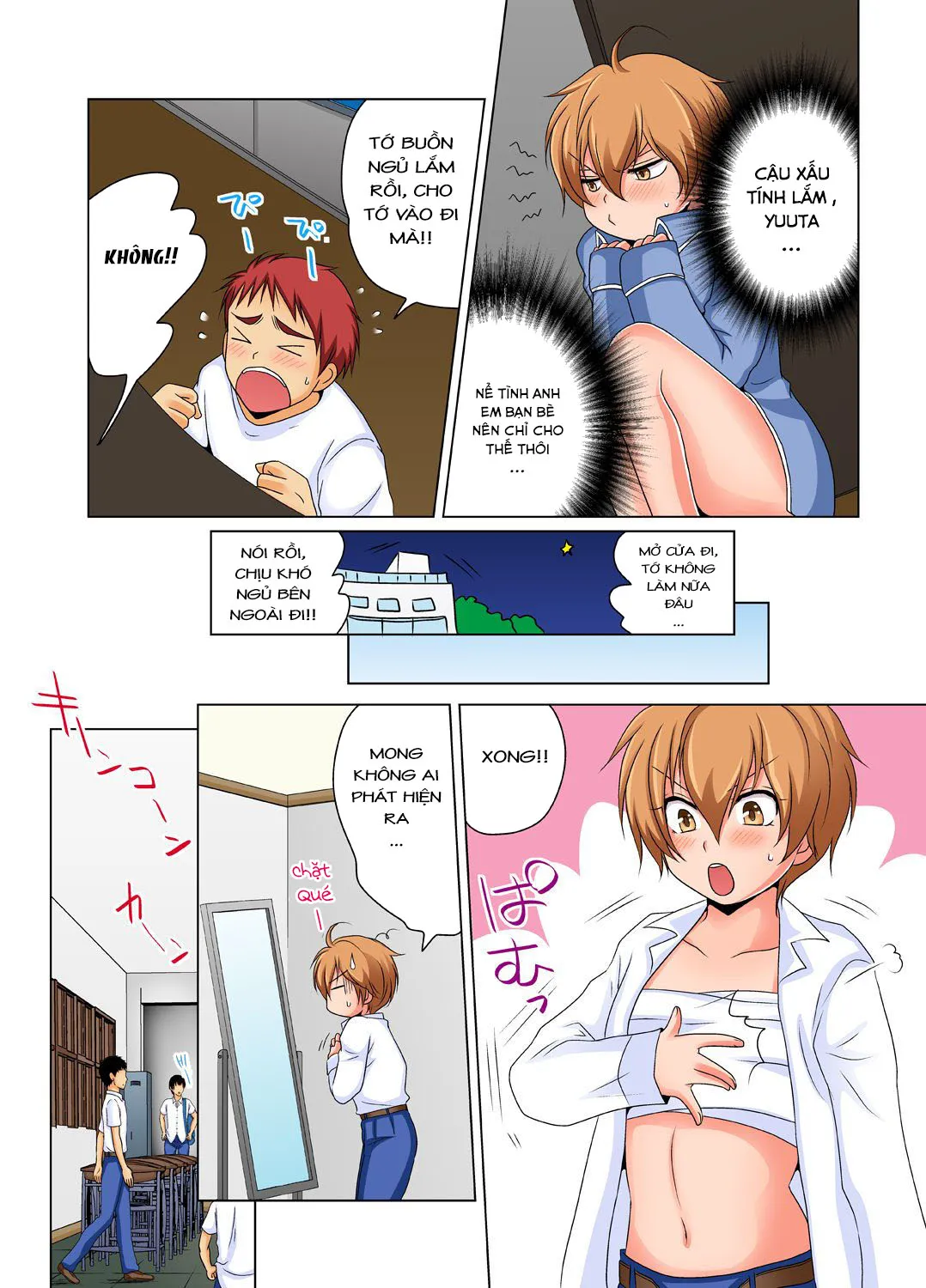 HentaiVN.net - Ảnh 3 - Sự cố thí nghiệm hoá học [Nyotaika de Ecchi Kenshin!?Mirudake tte Itta no ni...; Gender Bender Into Sexy Medical Examination! You said that you were only going to look...] - Cringex3
