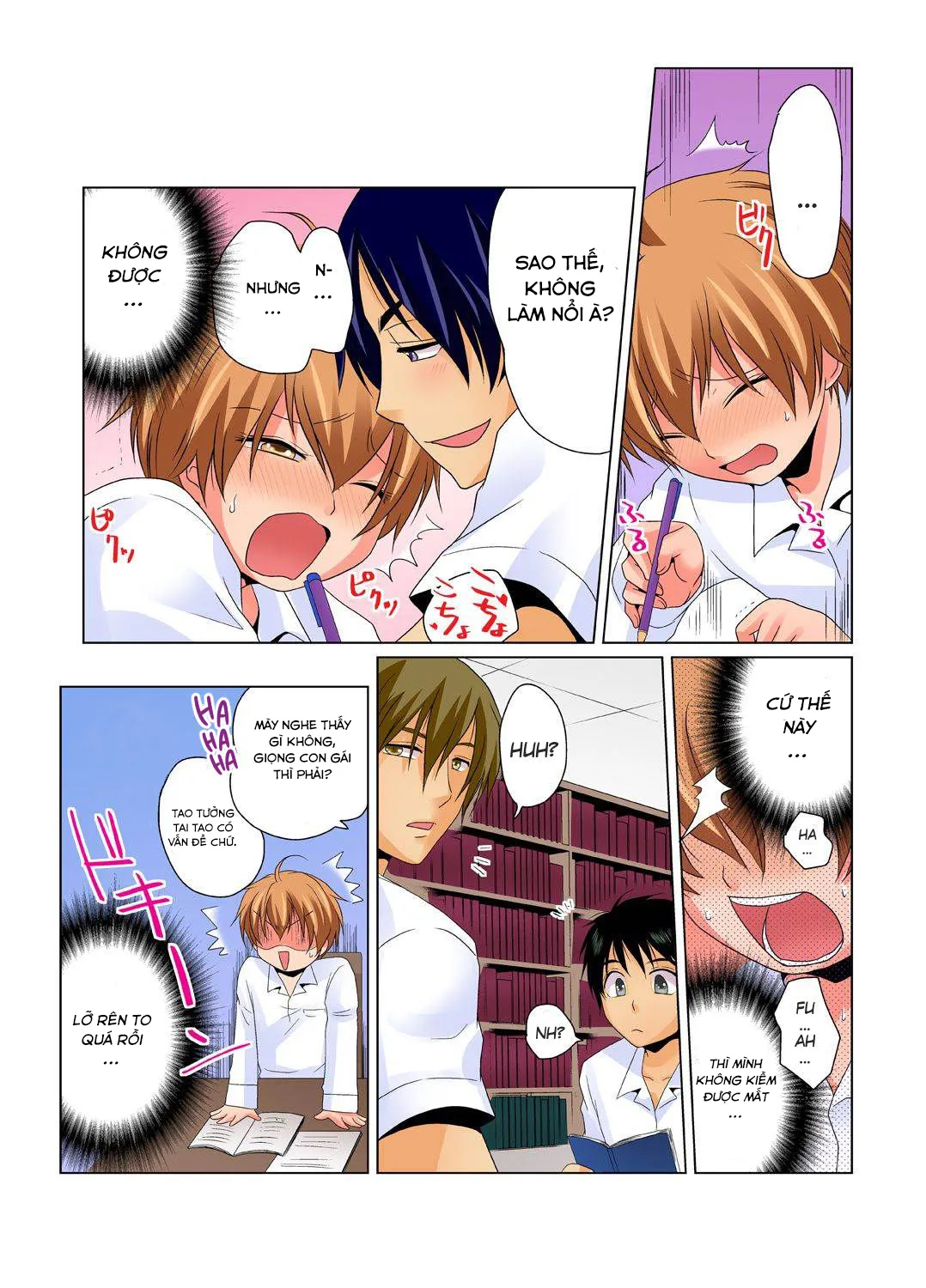 HentaiVN.net - Ảnh 7 - Sự cố thí nghiệm hoá học [Nyotaika de Ecchi Kenshin!?Mirudake tte Itta no ni...; Gender Bender Into Sexy Medical Examination! You said that you were only going to look...] - Cringex4