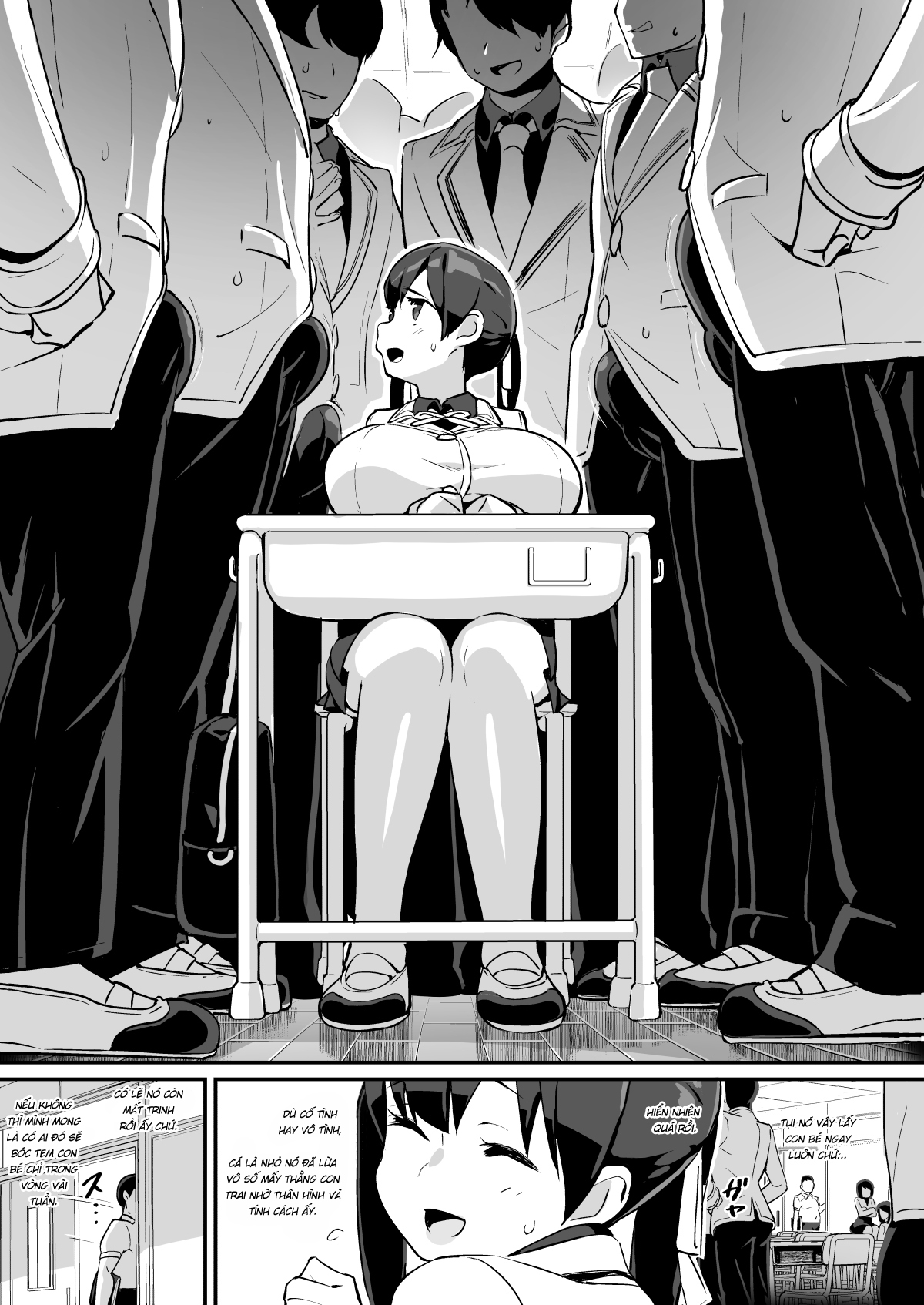 HentaiVN.net - Ảnh 11 - Bắt quả tang em học sinh vú bự [Muchimuchi Kyonyuu Tenkousei Kumokawa Suzuran ; Voluptuous, Buxom Transfer Student Kumokawa Suzuran ; ムチムチ巨乳転校生 雲川鈴蘭] - Phần 1