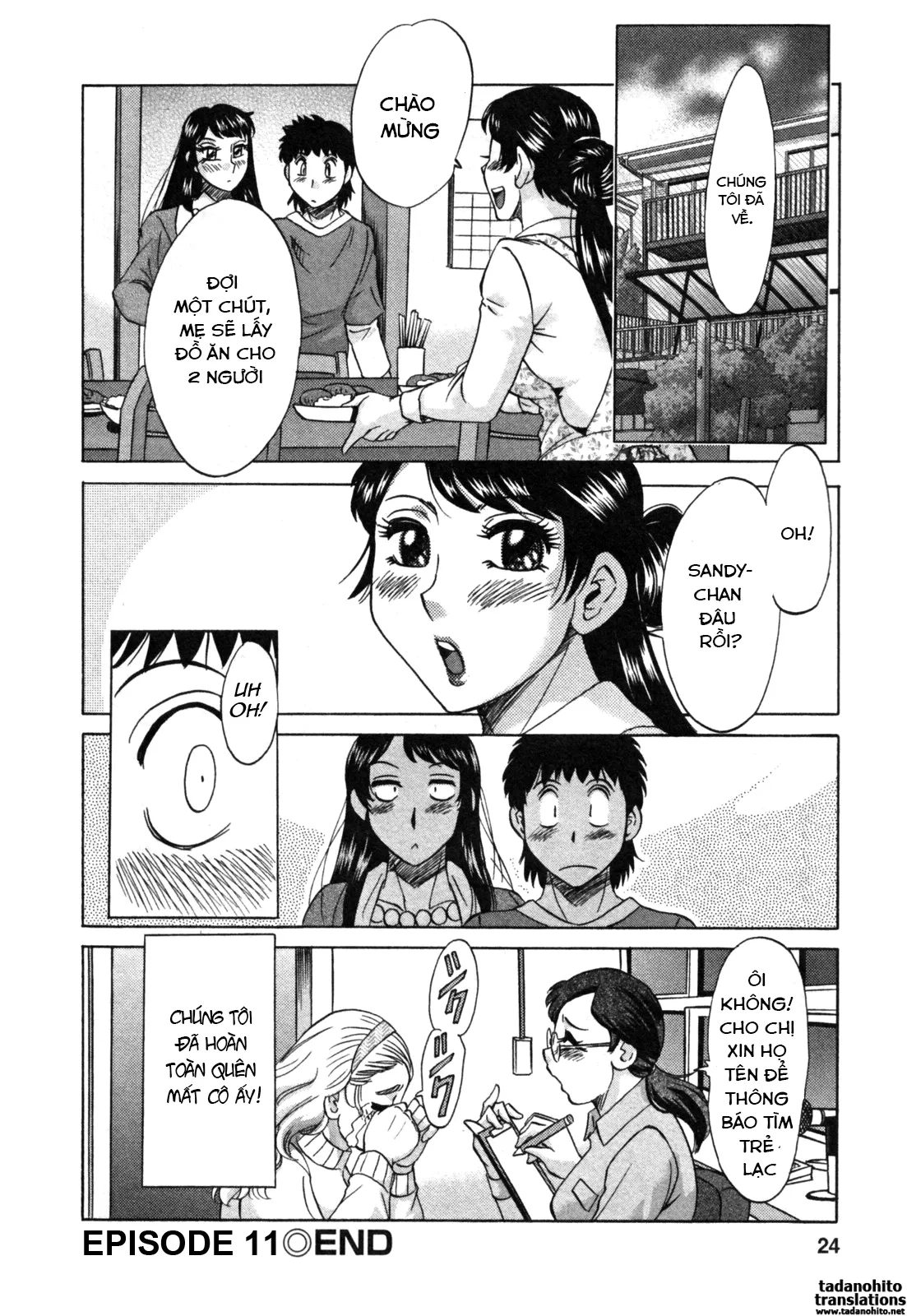 HentaiVN.net - Ảnh 24 - 2 người mẹ [Twins Mother] - Chap 11-Hoa hồng thì đỏ