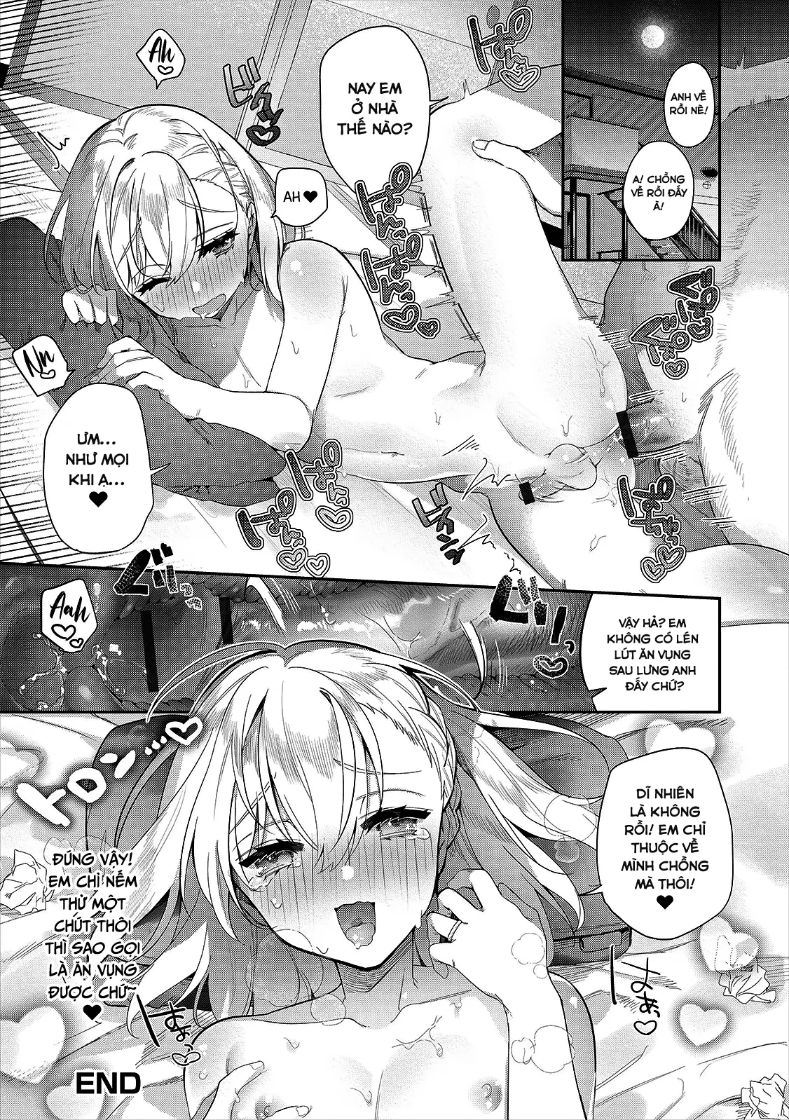 HentaiVN.net - Ảnh 17 - Chút vụng trộm của cô vợ dam dang [Hitozuma♂ Gogo no Sakusei Ajimi Special; A Wife♂'S Afternoon Cum-Tasting Special] - Oneshot
