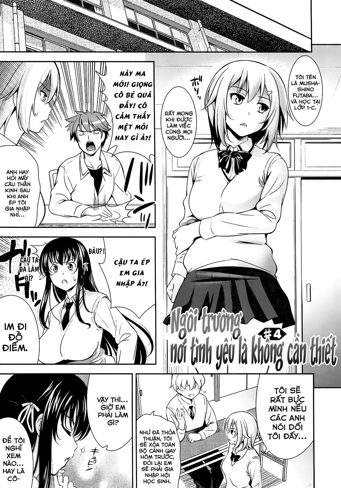 HentaiVN.net - Ảnh 3 - Ngôi trường nơi mà tình yêu là không cần thiết [Renai Fuyou Gakuha; A School Where Love is Unnecessary; 恋愛不要学派] - Chapter 4
