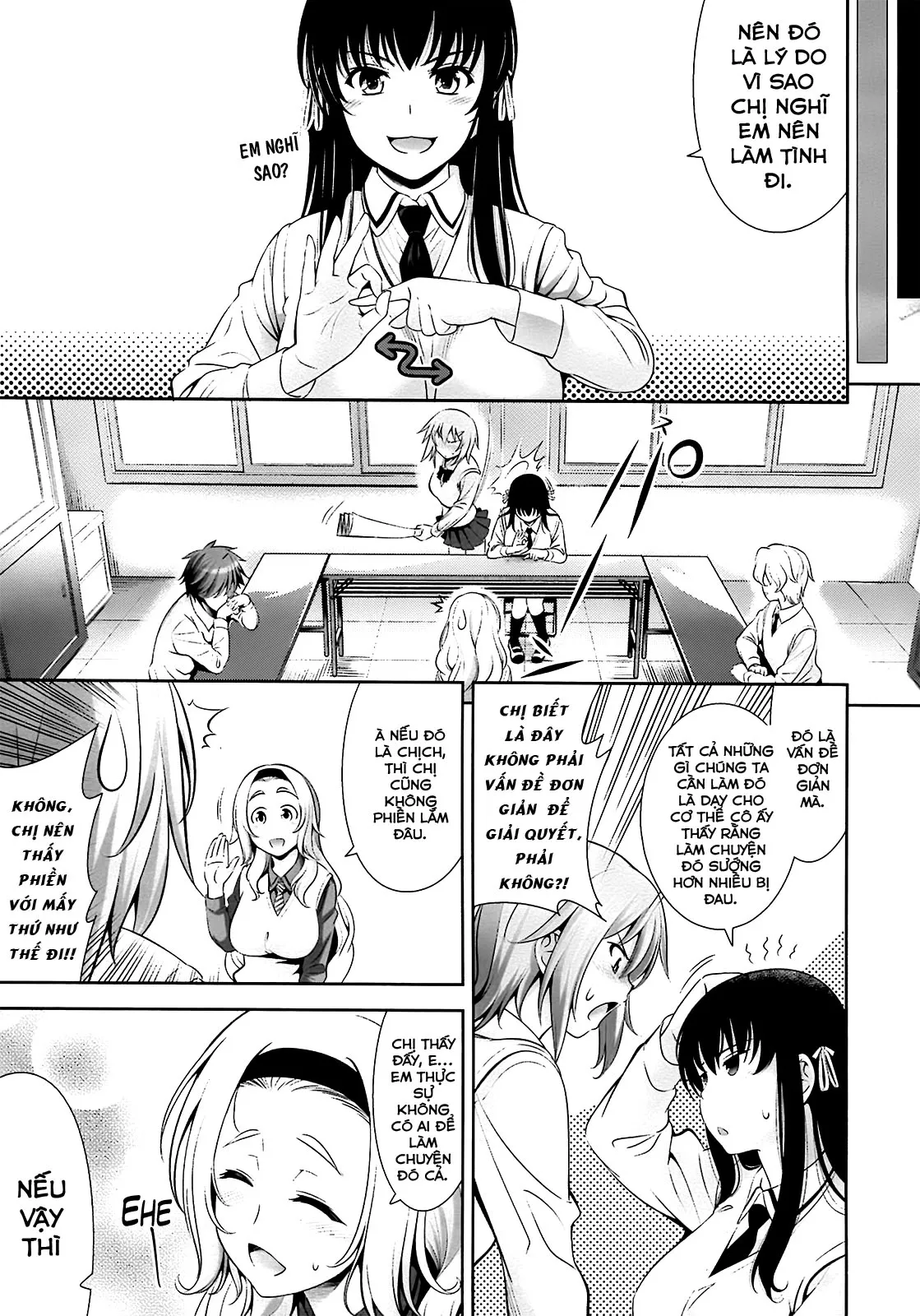 HentaiVN.net - Ảnh 9 - Ngôi trường nơi mà tình yêu là không cần thiết [Renai Fuyou Gakuha; A School Where Love is Unnecessary; 恋愛不要学派] - Chapter 4