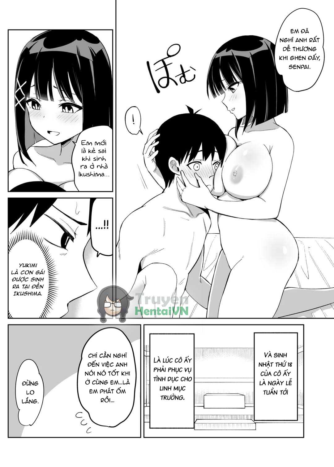 HentaiVN.net - Ảnh 8 - Kanojo wa Miko toshite Netorare Nakadashi Sareta - Oneshot