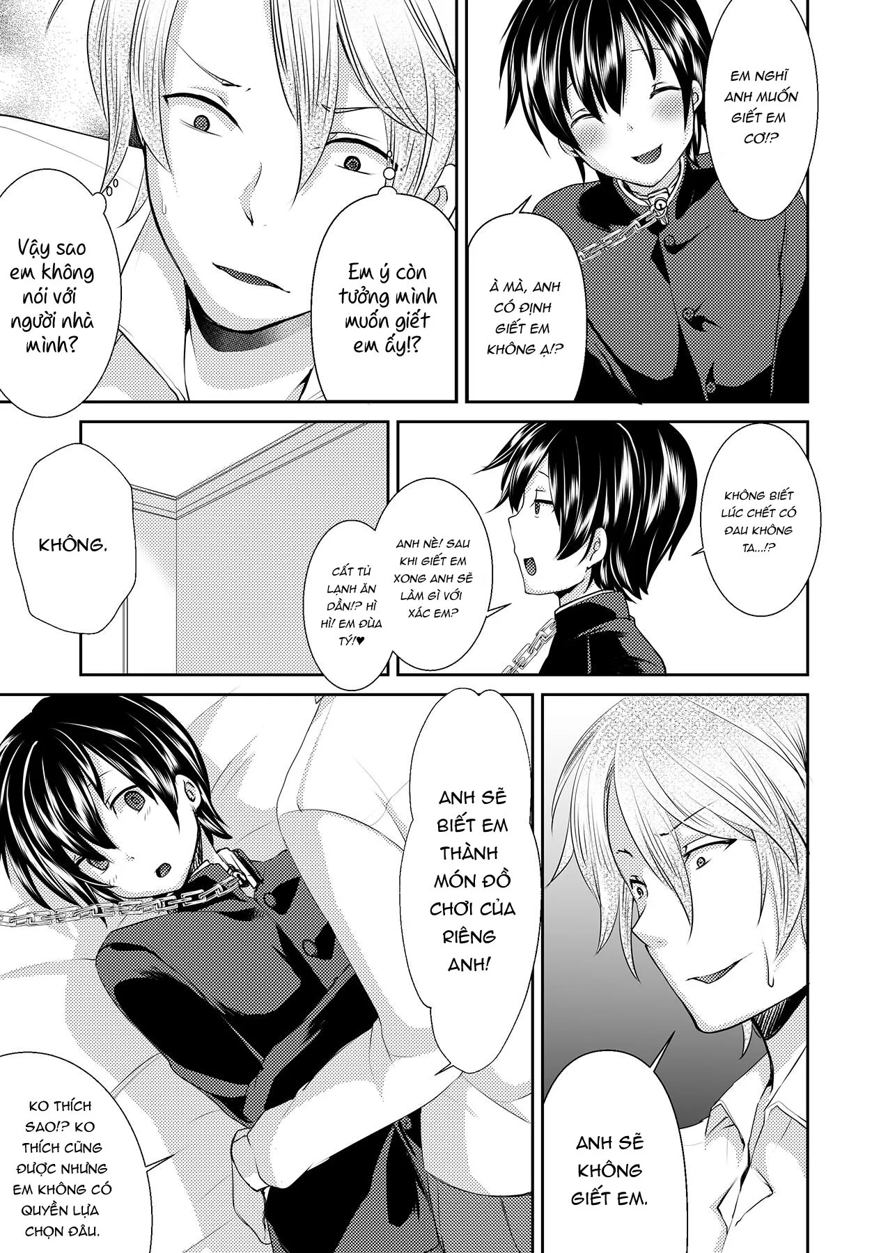 HentaiVN.net - Ảnh 9 - Yuukai Shita Shounen wa Psychopath [Tôi đã bắt nhầm một đứa tâm thần rồi] - Chap 1