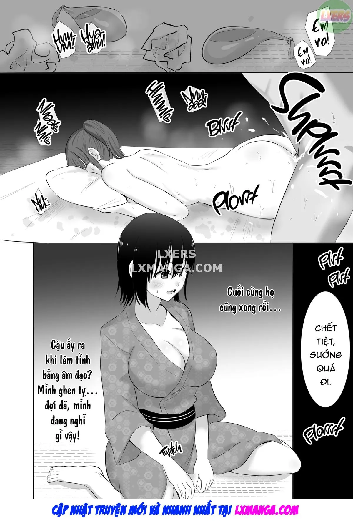 HentaiVN.net - Ảnh 16 - Onsen Ryokou ni Itta Kyonyuu Kanojo ga Yuujin no Yarichin Kareshi ni Pakorareta Kamoshirenai - Chap 1