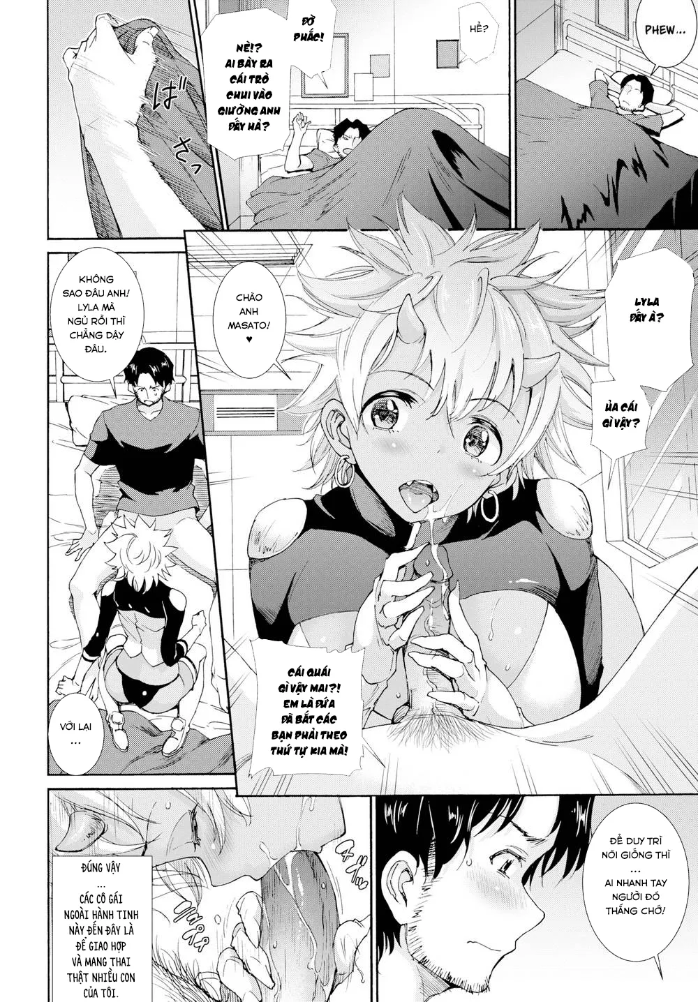 HentaiVN.net - Ảnh 5 - Chịch Sương Sương 3 Em Người Ngoài Hành Tinh! [Invasion of the Alien Girls] - Oneshot