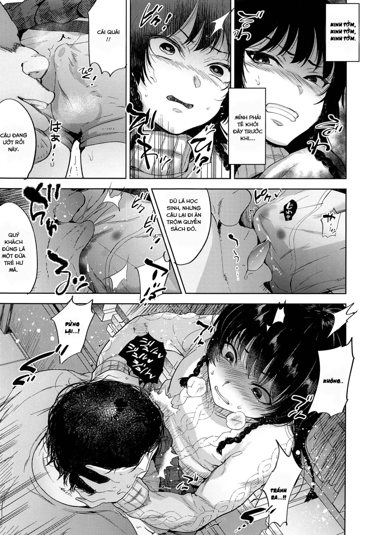 HentaiVN.net - Ảnh 10 - Manbiki Josou Shounen Oshioki Fuck [Buổi trộm sách đáng nhớ] - Oneshot