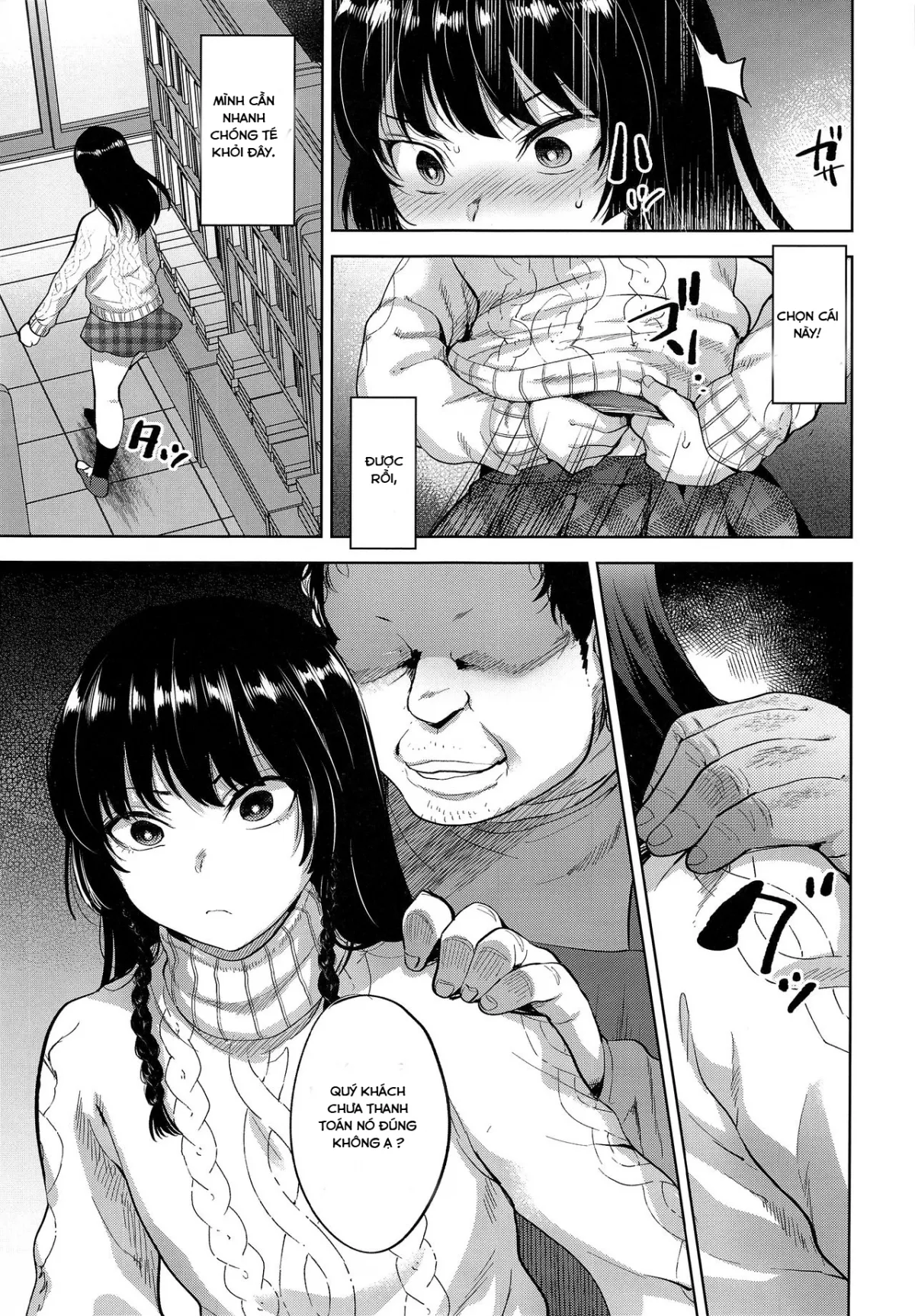 HentaiVN.net - Ảnh 6 - Manbiki Josou Shounen Oshioki Fuck [Buổi trộm sách đáng nhớ] - Oneshot