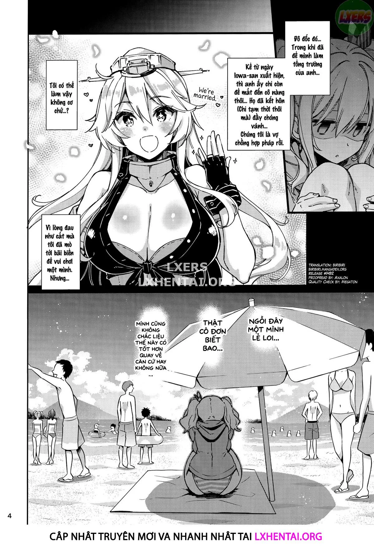 HentaiVN.net - Ảnh 5 - Shitsuren Kashima no Natsuyasumi [Heart-Broken Kashima's Summer Vacation] - Chap 1