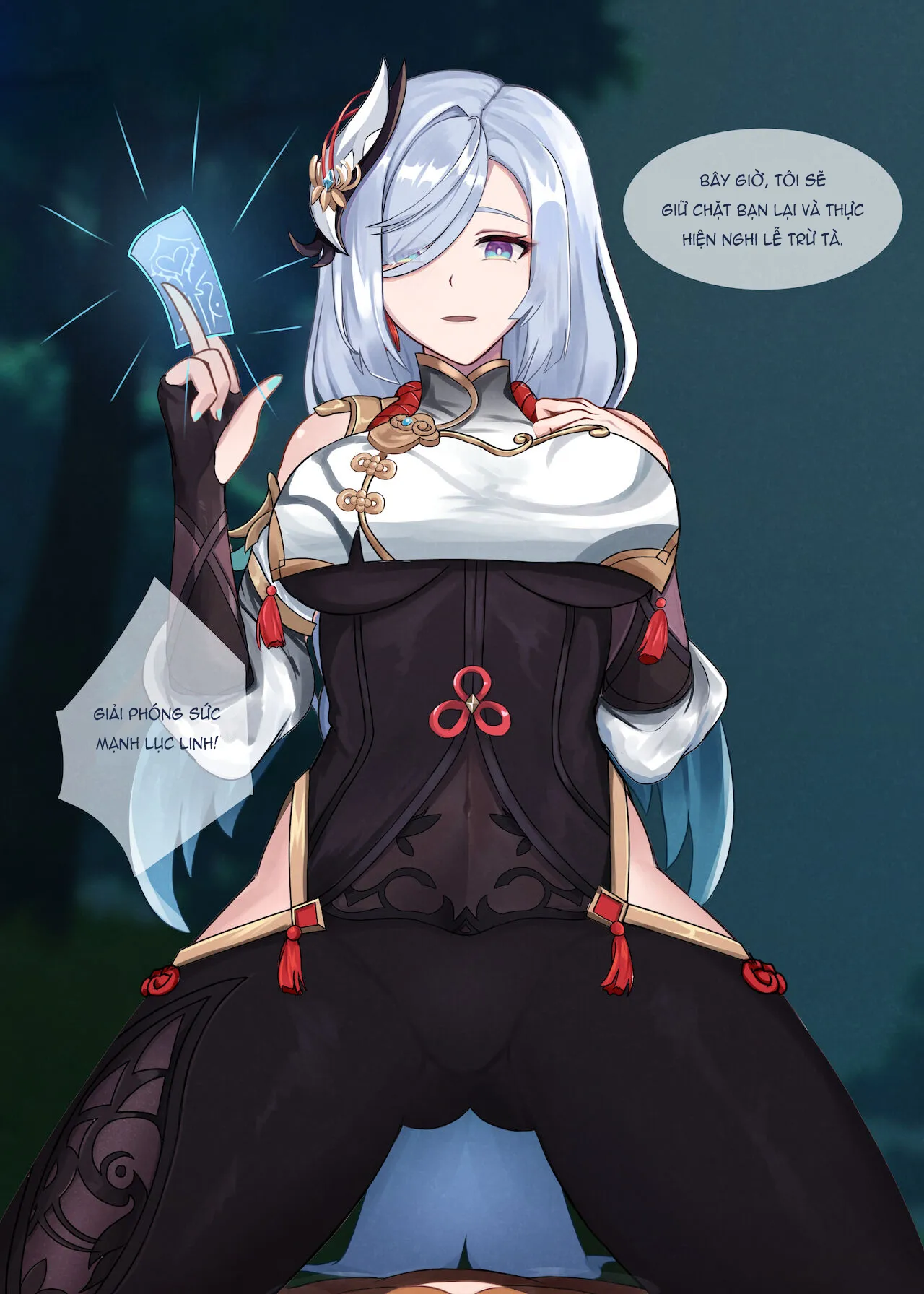 HentaiVN.net - Ảnh 5 - Trừ tà cùng Shenhe nào! [Shenhe's Exorcism] - Oneshot