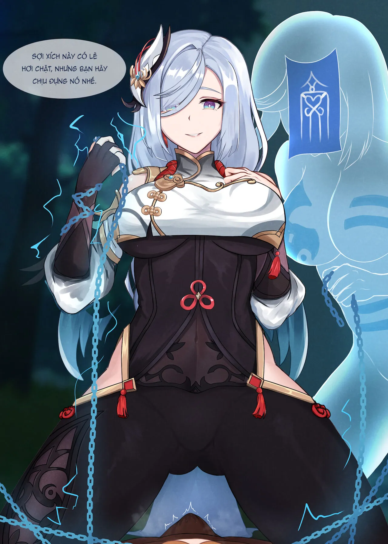 HentaiVN.net - Ảnh 6 - Trừ tà cùng Shenhe nào! [Shenhe's Exorcism] - Oneshot