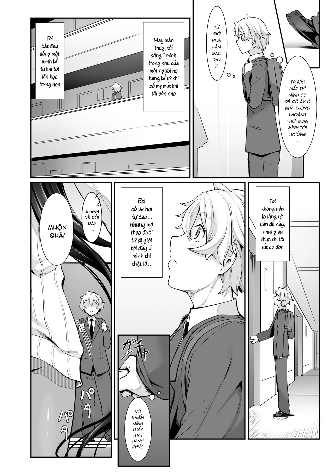 HentaiVN.net - Ảnh 20 - Cô nàng Dark Elf vì quá yêu tôi mà theo đuổi tôi từ thế giới khác [Chotto dake Ai ga Omoi Dark Elf ga Isekai kara Oikakete Kita; A Slightly Clingy Dark Elf Chased Me From Another World] - Chap 1