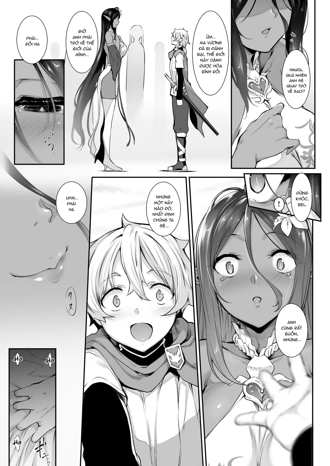 HentaiVN.net - Ảnh 3 - Cô nàng Dark Elf vì quá yêu tôi mà theo đuổi tôi từ thế giới khác [Chotto dake Ai ga Omoi Dark Elf ga Isekai kara Oikakete Kita; A Slightly Clingy Dark Elf Chased Me From Another World] - Chap 1