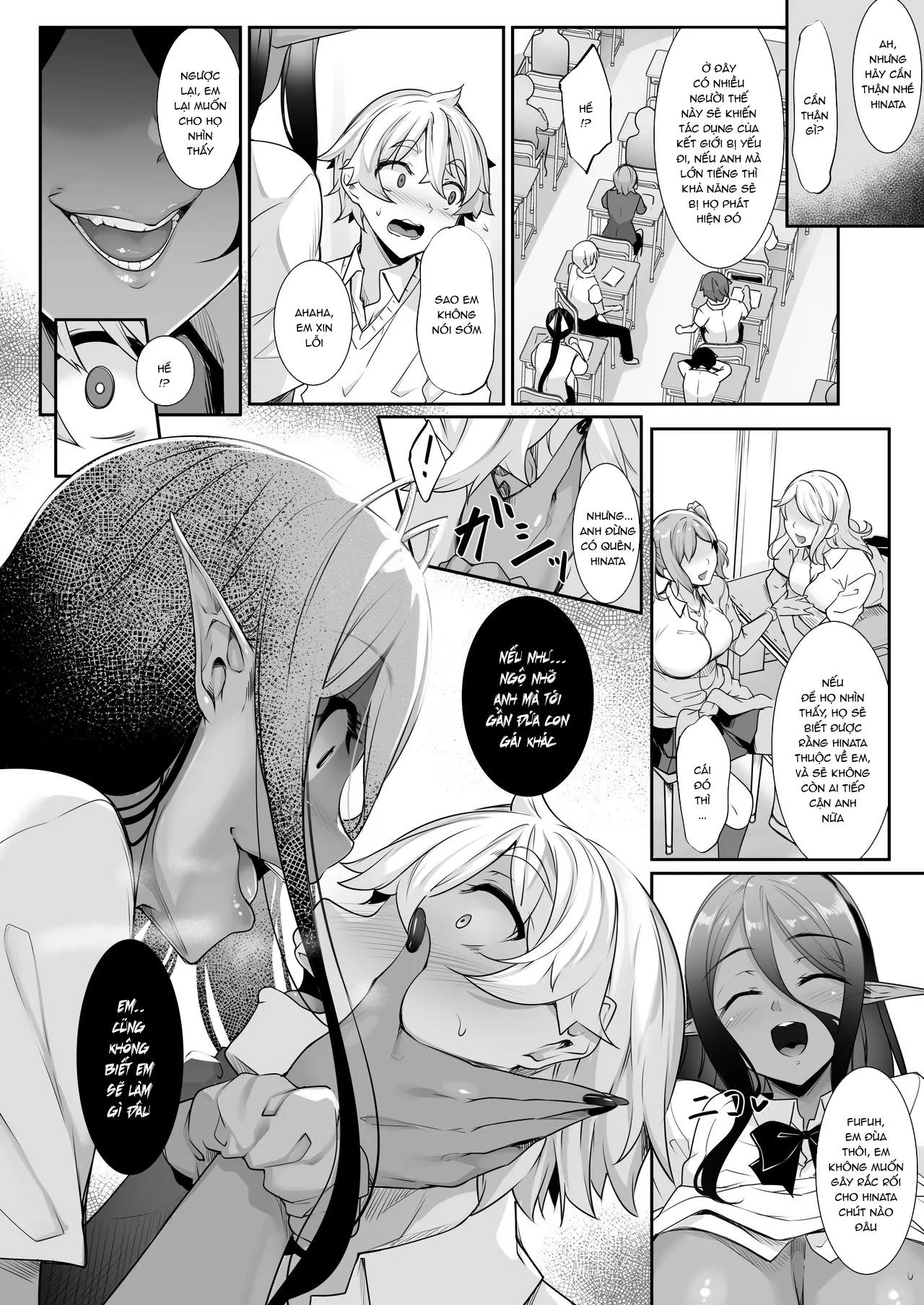 HentaiVN.net - Ảnh 27 - Cô nàng Dark Elf vì quá yêu tôi mà theo đuổi tôi từ thế giới khác [Chotto dake Ai ga Omoi Dark Elf ga Isekai kara Oikakete Kita; A Slightly Clingy Dark Elf Chased Me From Another World] - Chap 2