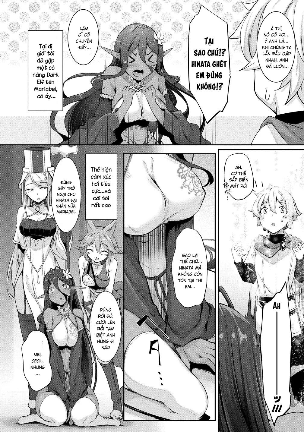 HentaiVN.net - Ảnh 37 - Cô nàng Dark Elf vì quá yêu tôi mà theo đuổi tôi từ thế giới khác [Chotto dake Ai ga Omoi Dark Elf ga Isekai kara Oikakete Kita; A Slightly Clingy Dark Elf Chased Me From Another World] - Chap 3
