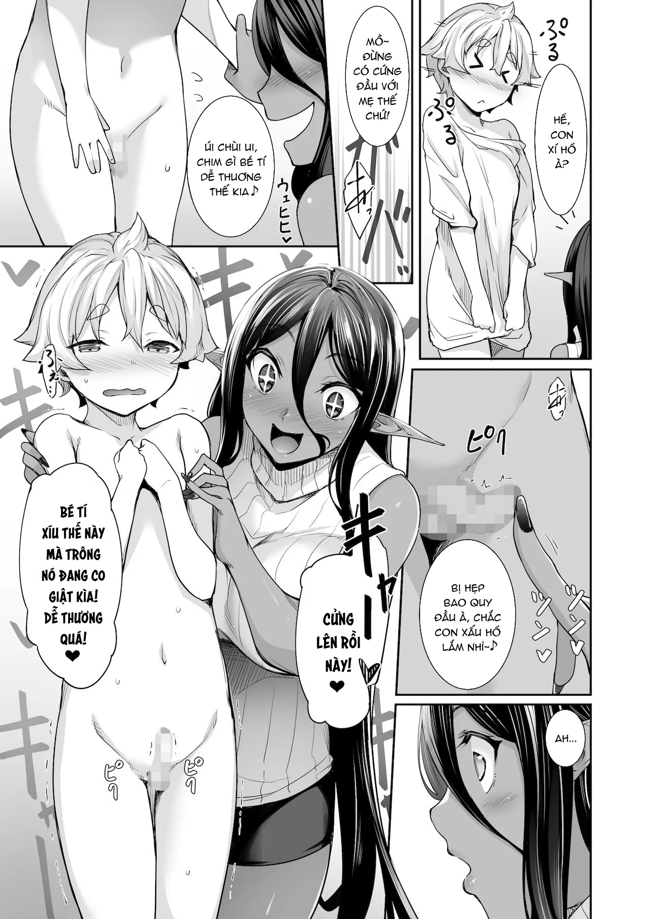 HentaiVN.net - Ảnh 5 - Cô nàng Dark Elf vì quá yêu tôi mà theo đuổi tôi từ thế giới khác [Chotto dake Ai ga Omoi Dark Elf ga Isekai kara Oikakete Kita; A Slightly Clingy Dark Elf Chased Me From Another World] - Chap 3