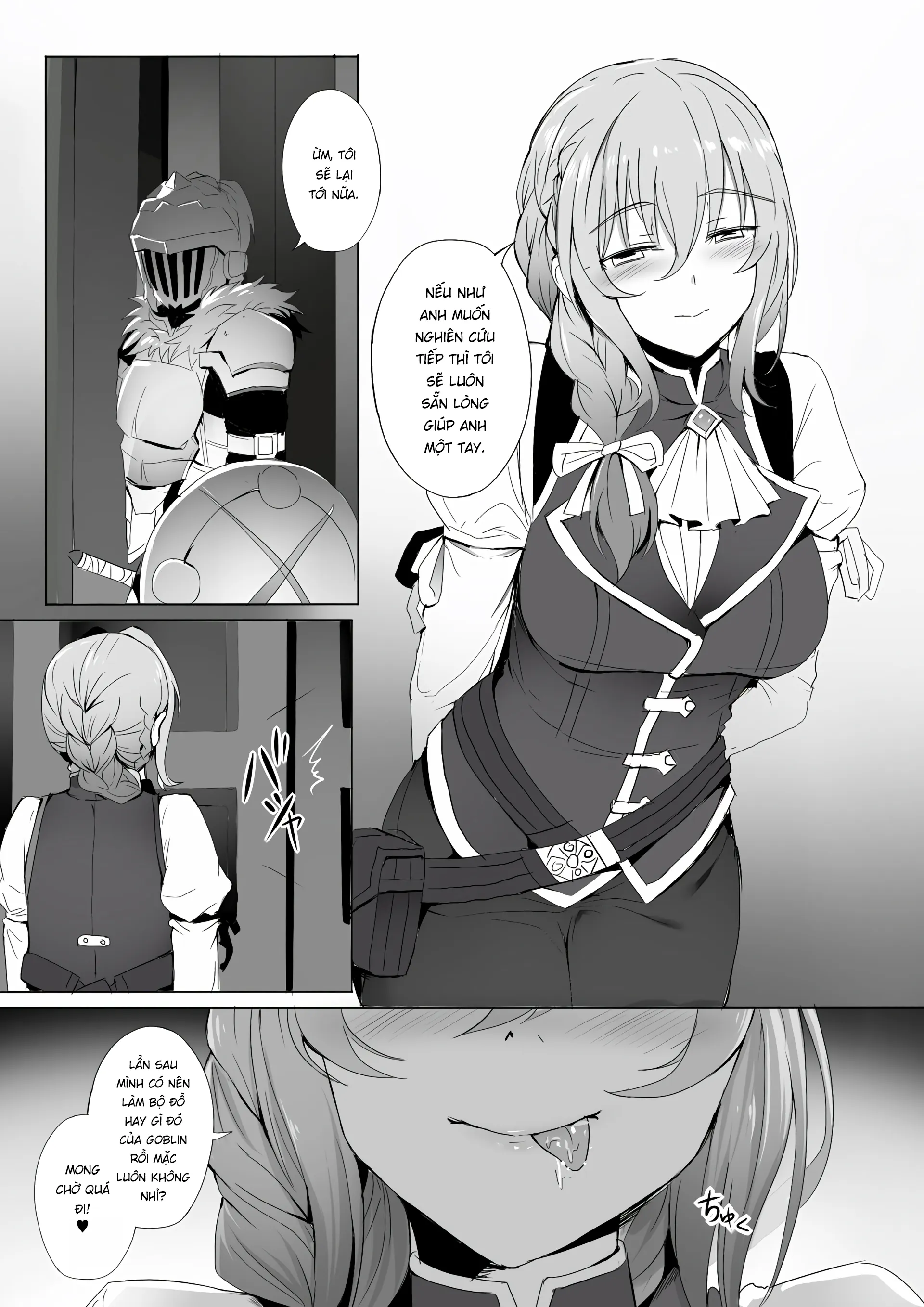 HentaiVN.net - Ảnh 17 - Uketsukejou no Himitsu na Irai (Goblin Slayer) [受付嬢の秘密な依頼] - Oneshot (có quần tất)