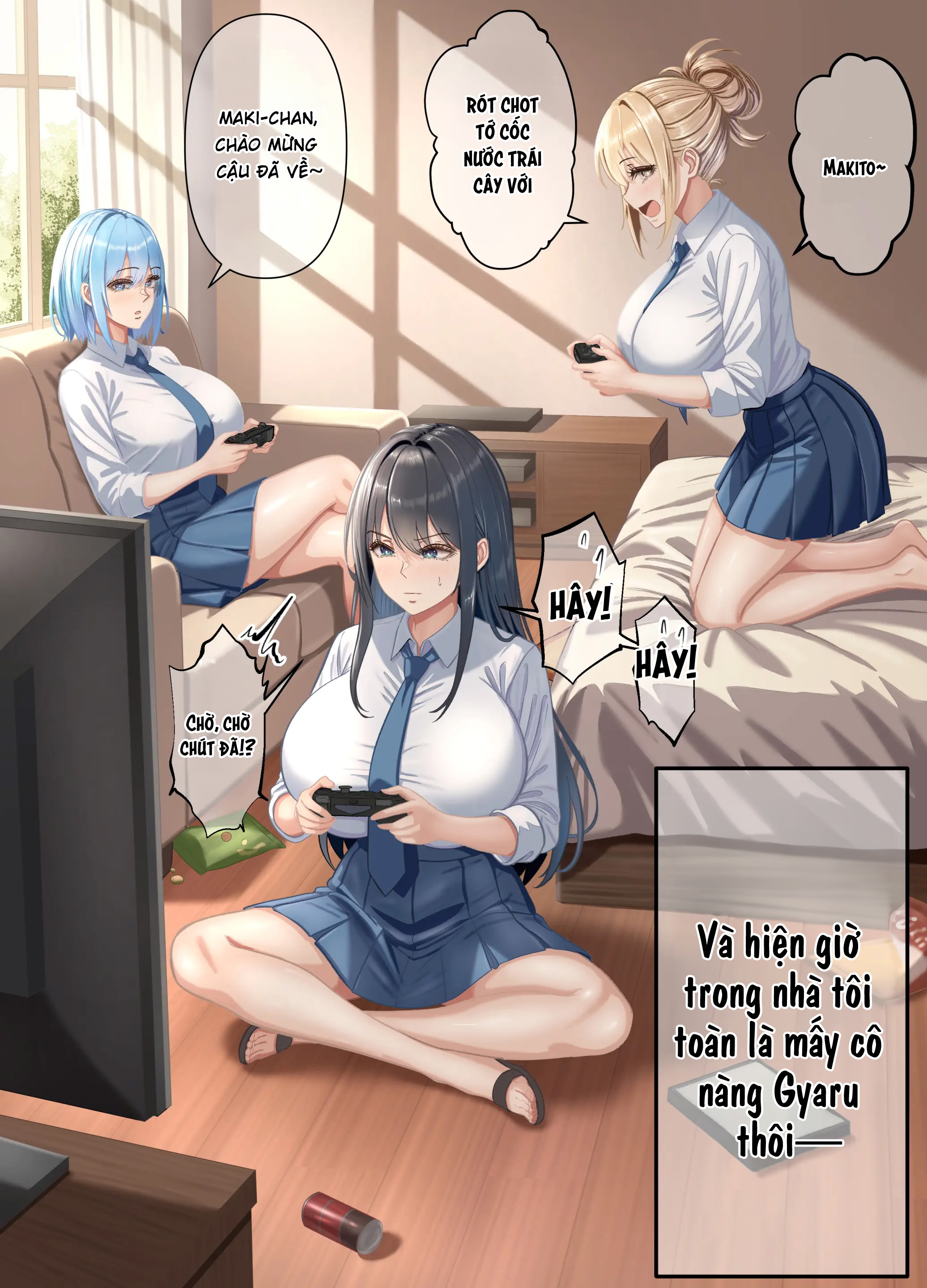 HentaiVN.net - Ảnh 57 - Ore no Heya, Iribitari Gal Darake -Bakunyuu Bi-Gal to 4P Nakadashi Life - Siuuu Phẩm