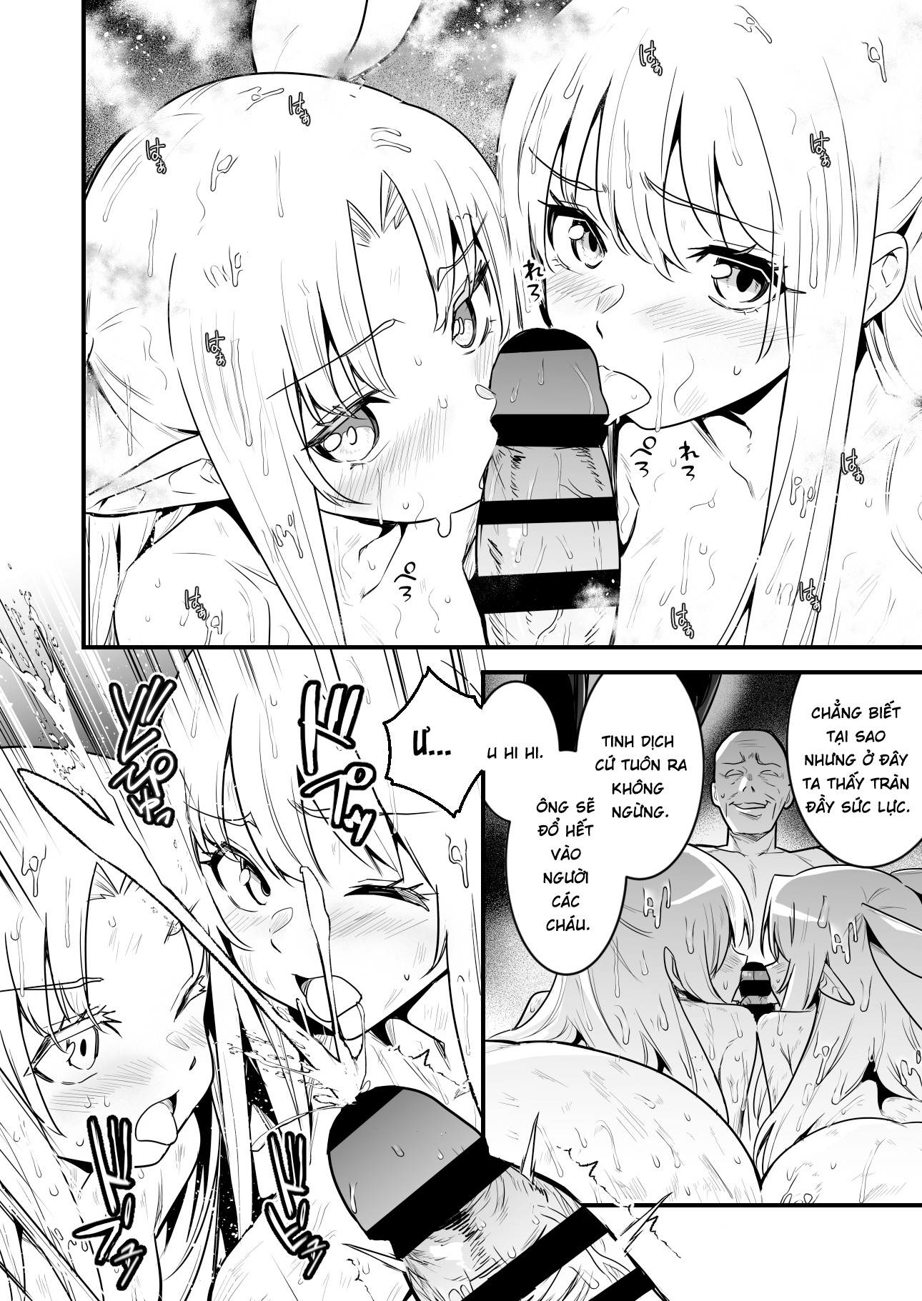 HentaiVN.net - Ảnh 10 - Isekai Teni Shite Kita Sukebe Jii-chan to Kodokuri Shichau Boukensha-chan to Uranaishi-chan - Oneshot