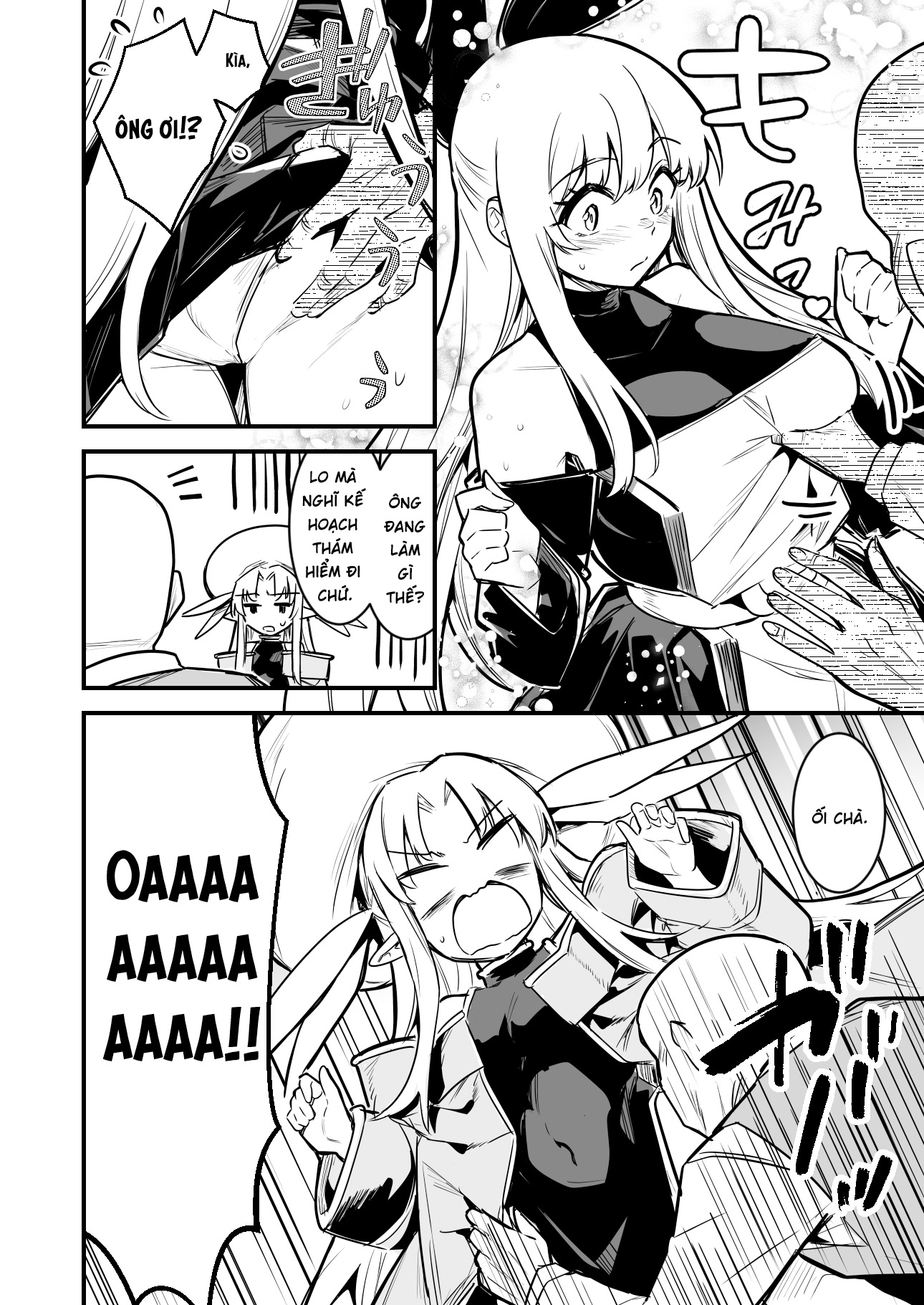 HentaiVN.net - Ảnh 4 - Isekai Teni Shite Kita Sukebe Jii-chan to Kodokuri Shichau Boukensha-chan to Uranaishi-chan - Oneshot