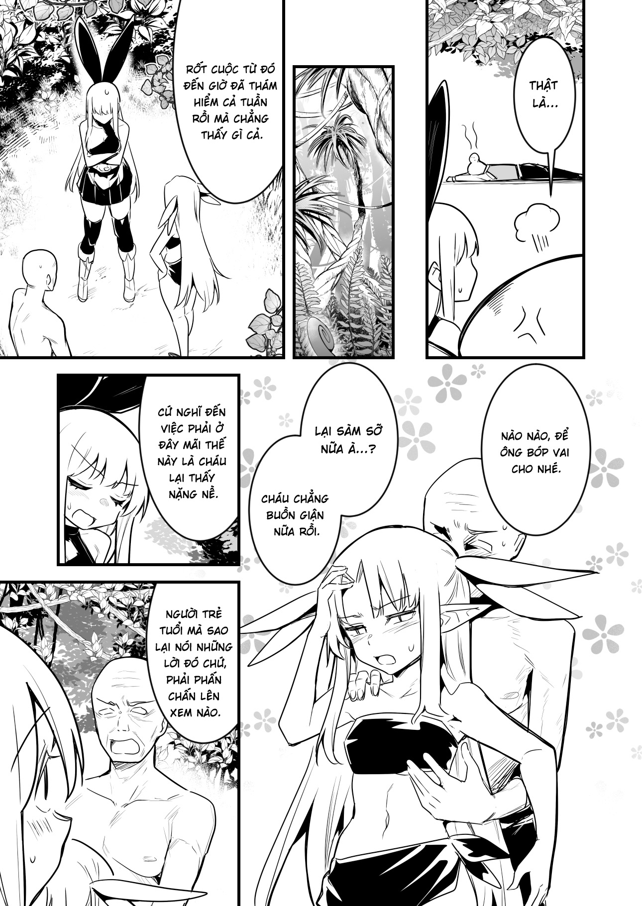 HentaiVN.net - Ảnh 5 - Isekai Teni Shite Kita Sukebe Jii-chan to Kodokuri Shichau Boukensha-chan to Uranaishi-chan - Oneshot