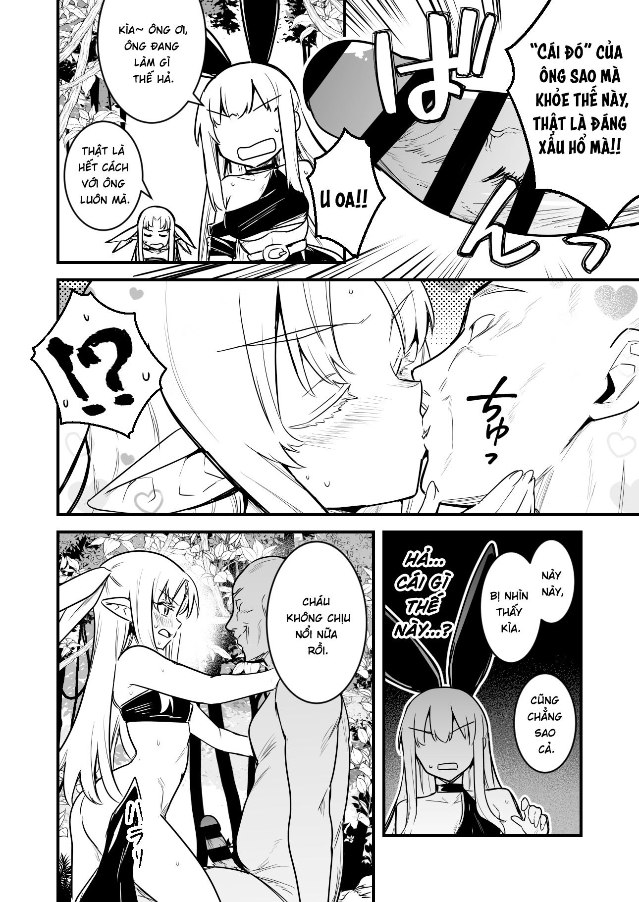 HentaiVN.net - Ảnh 6 - Isekai Teni Shite Kita Sukebe Jii-chan to Kodokuri Shichau Boukensha-chan to Uranaishi-chan - Oneshot