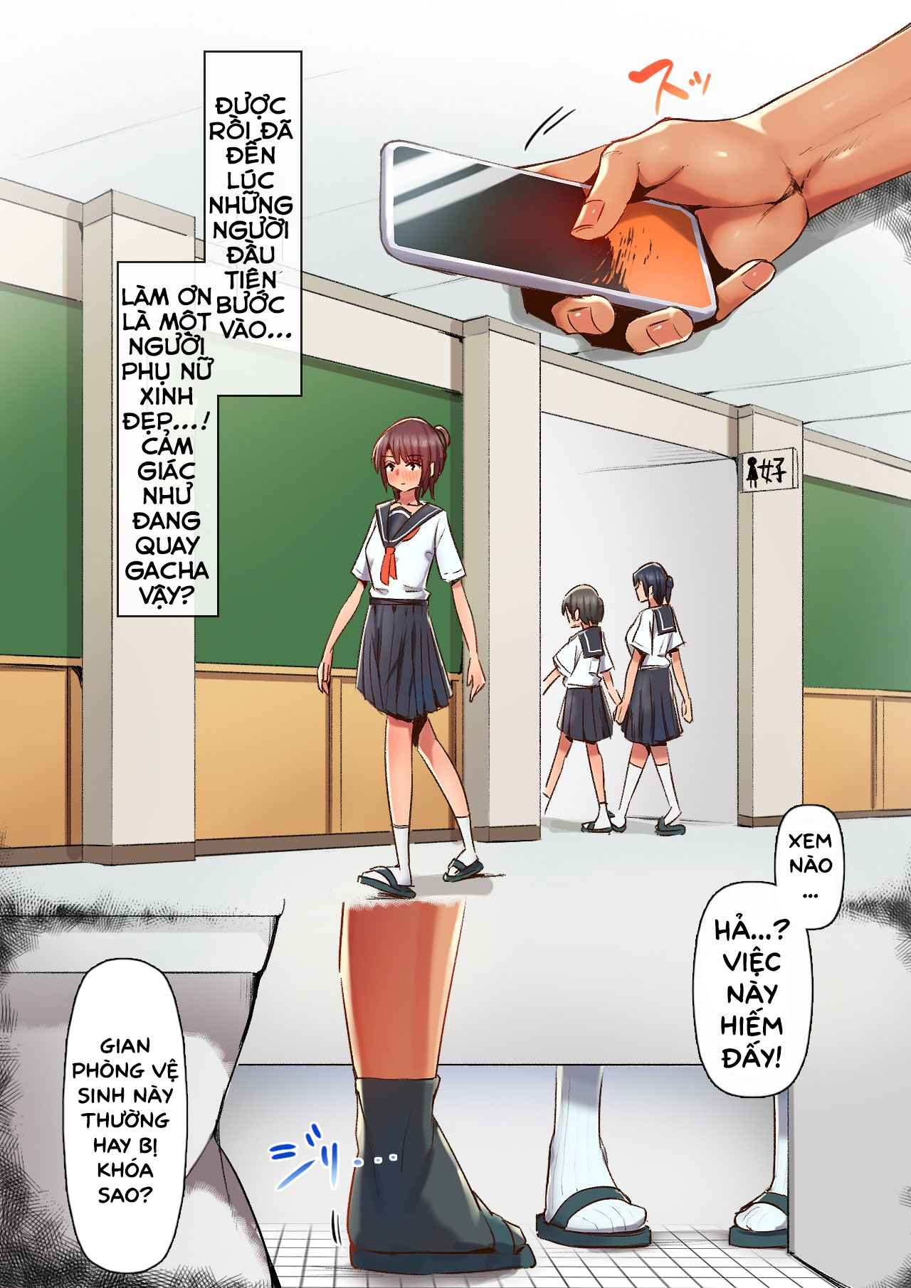 HentaiVN.net - Ảnh 24 - Tôi Đào Tạo Bồn Chứa Tinh Bằng Thịt Trong Toilet Trường Học - Oneshot