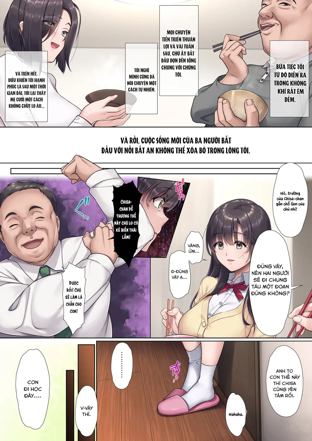 HentaiVN.net - Ảnh 11 - Đừng mà bố dượng…! - Oneshot