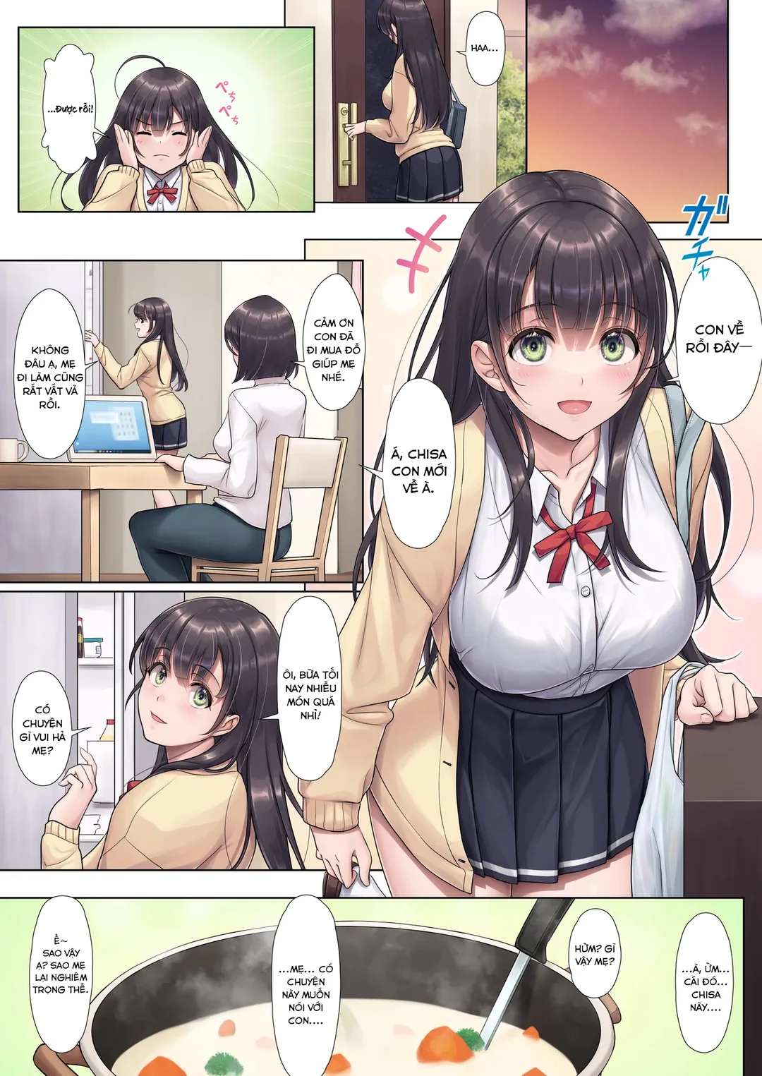 HentaiVN.net - Ảnh 5 - Đừng mà bố dượng…! - Oneshot